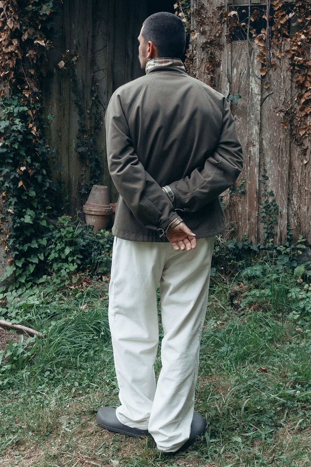 Dune-coloured lined khaki jacket