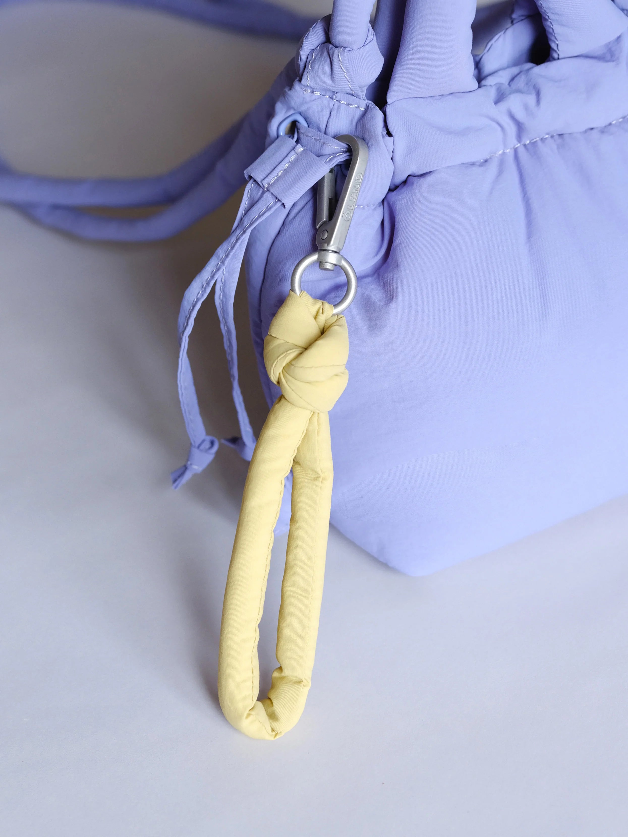 Puffy lime keychain