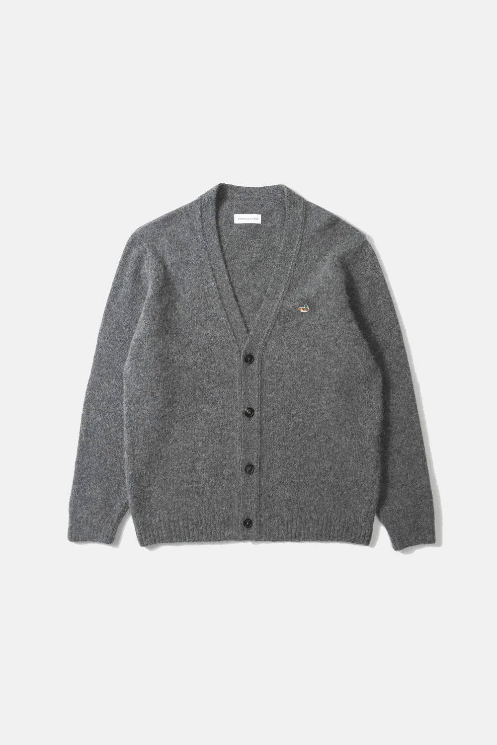 Cardigan gris à écusson canard