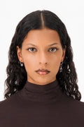 Daria crystal palladium earrings
