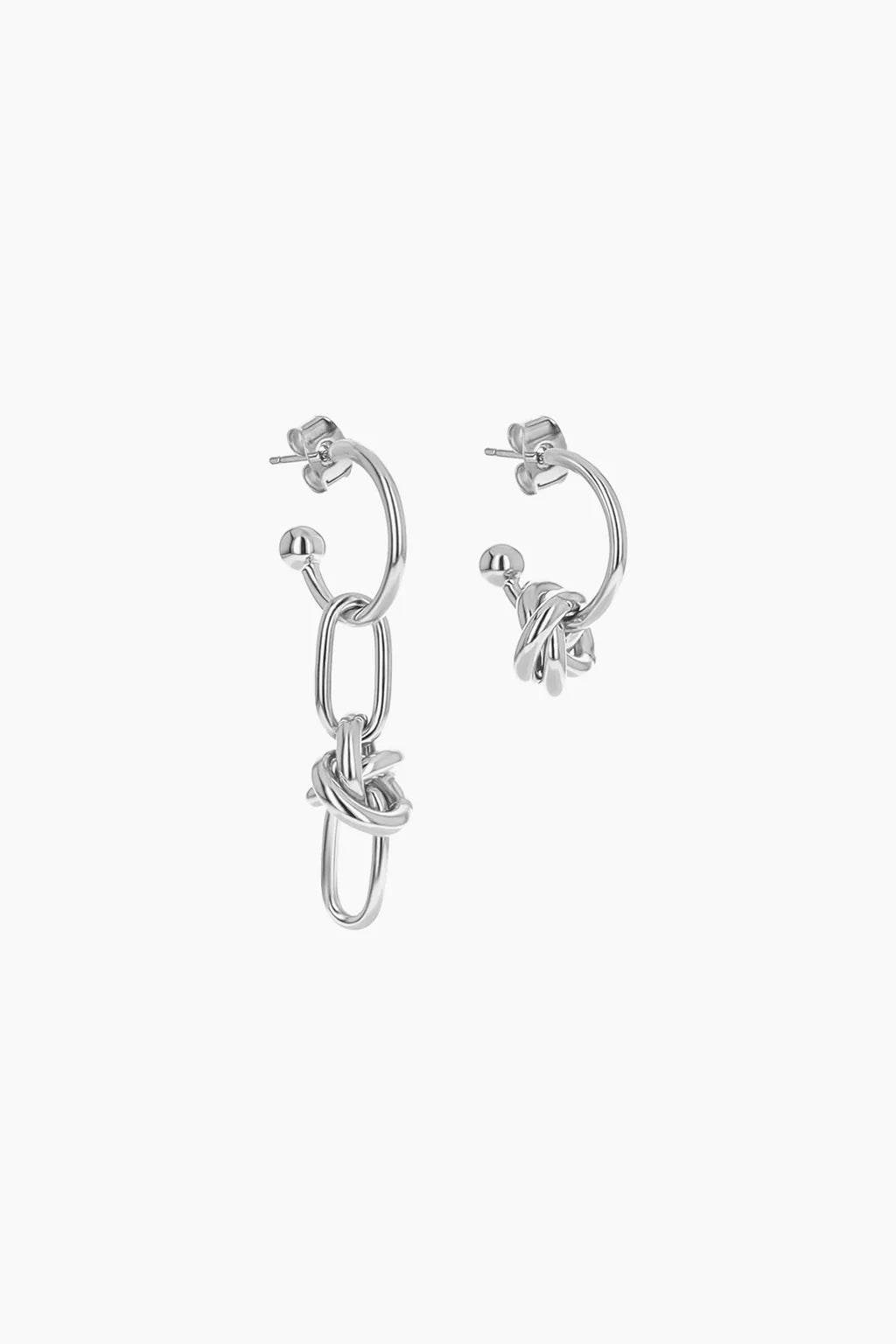Daria crystal palladium earrings