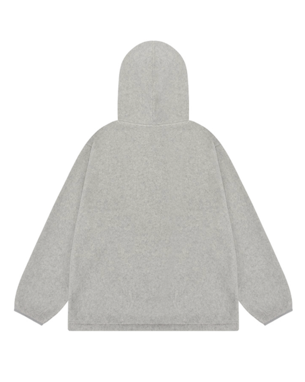 Sunrise fleece button hoodie heather white