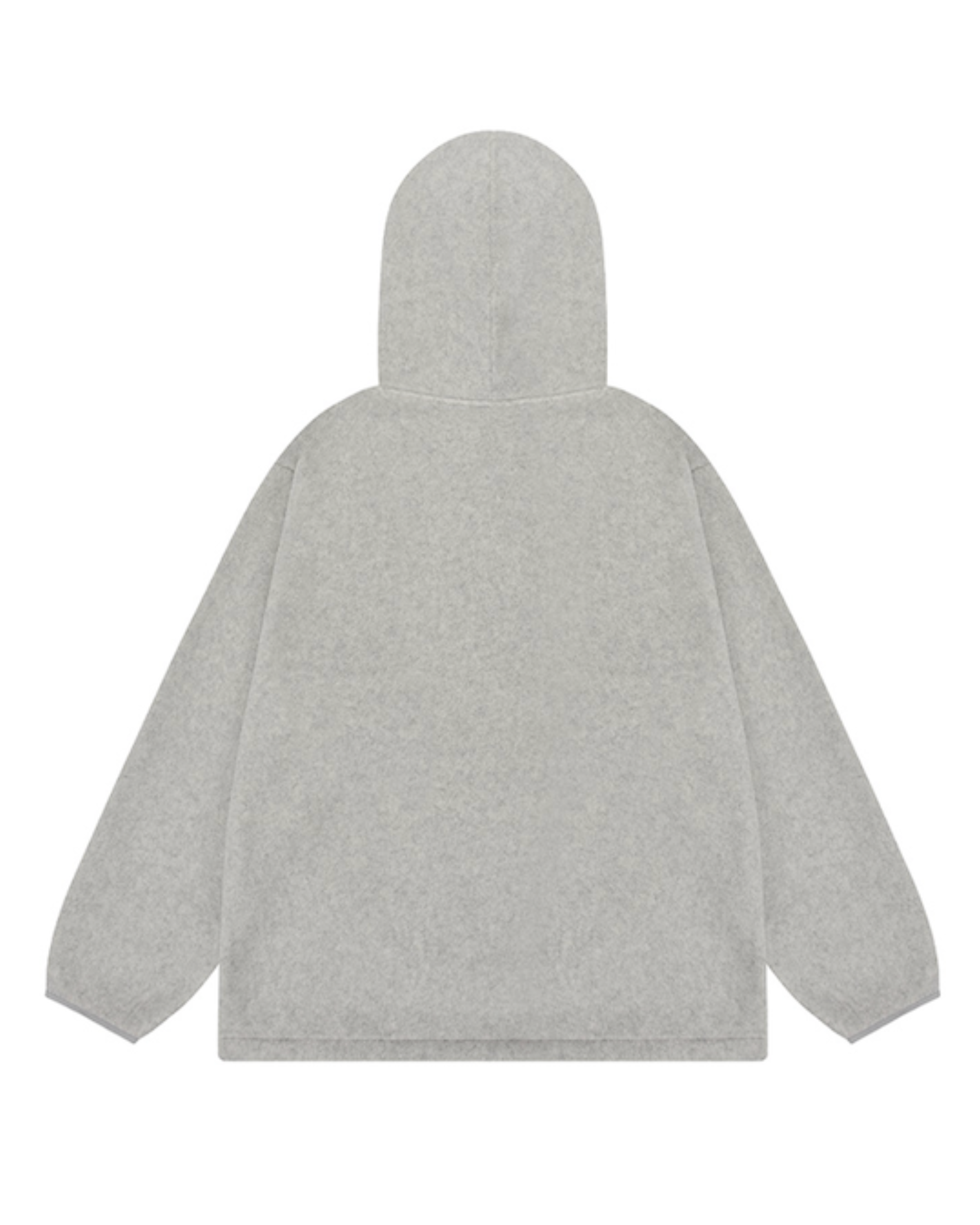 Sunrise fleece button hoodie heather white