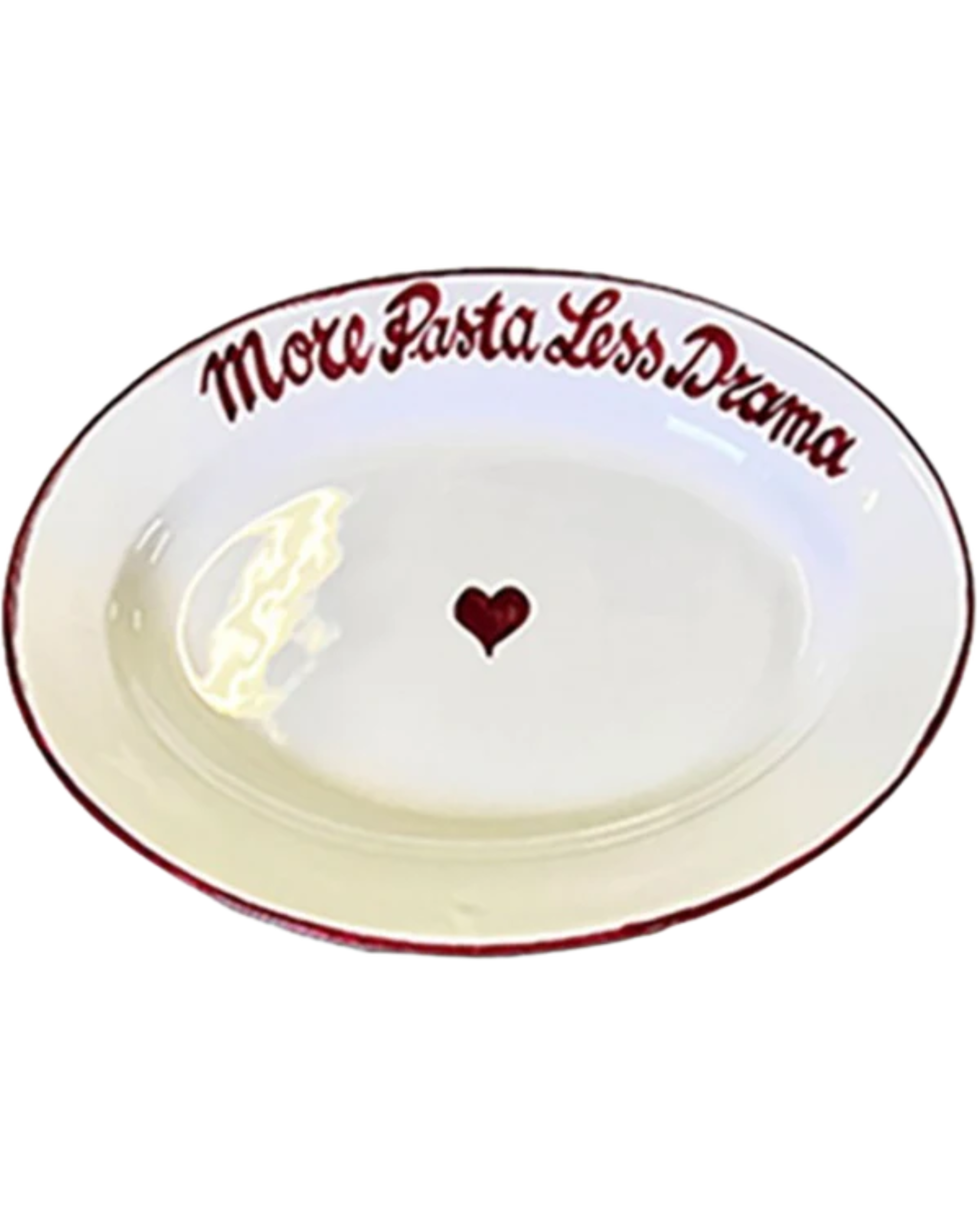 Oval Dish More Pasta Less Drama