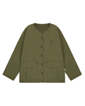 Reversible utility round jacket khaki