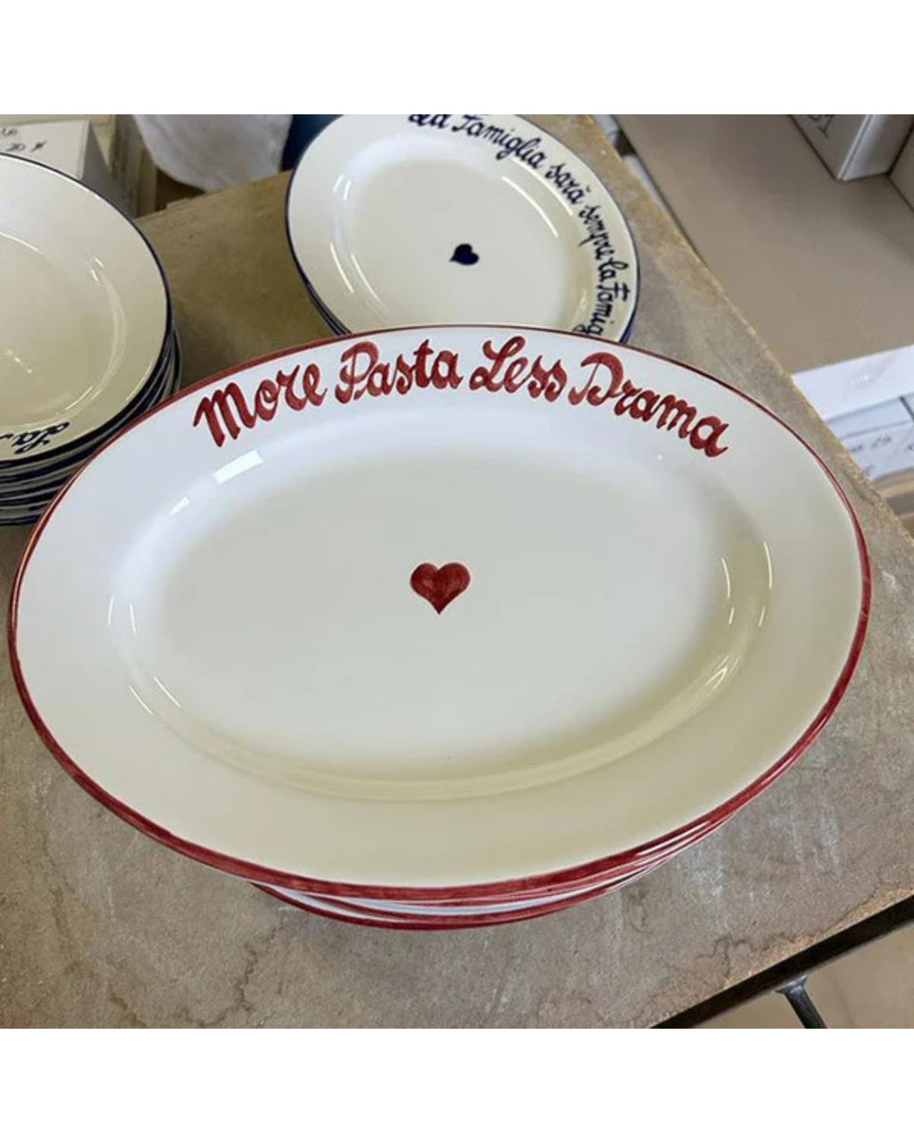 Oval Dish More Pasta Less Drama