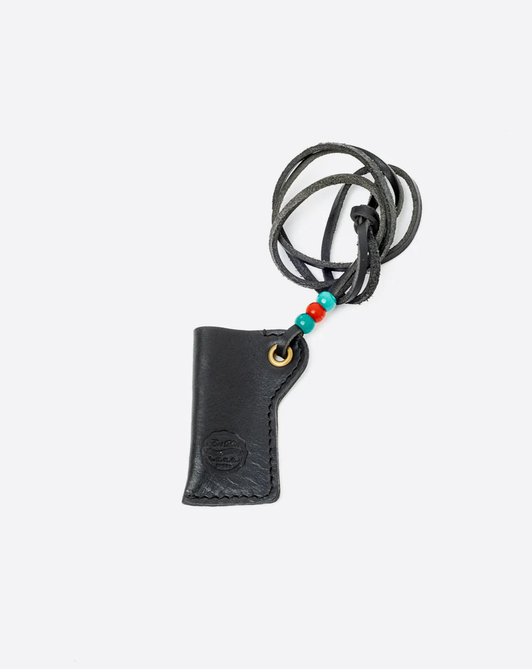 Lighter Pouch Black Leather