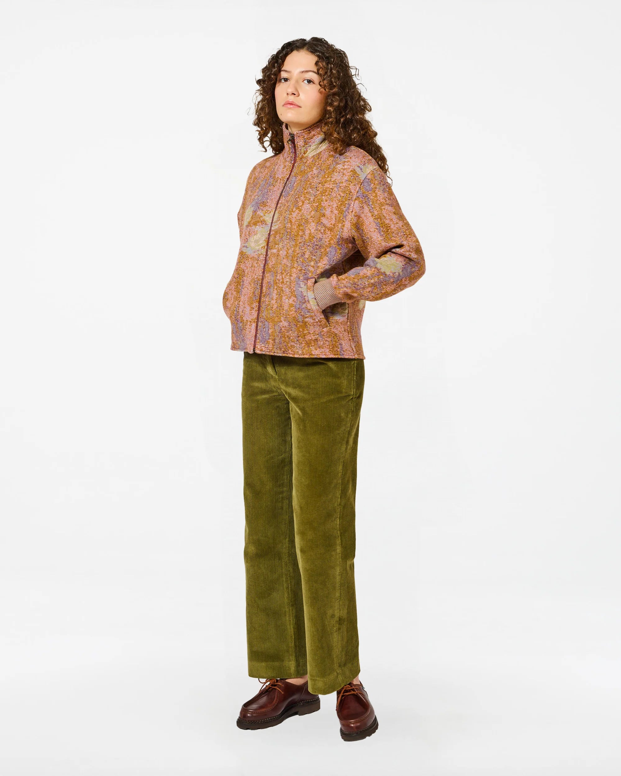 Jacket ema nympheas multi khaki
