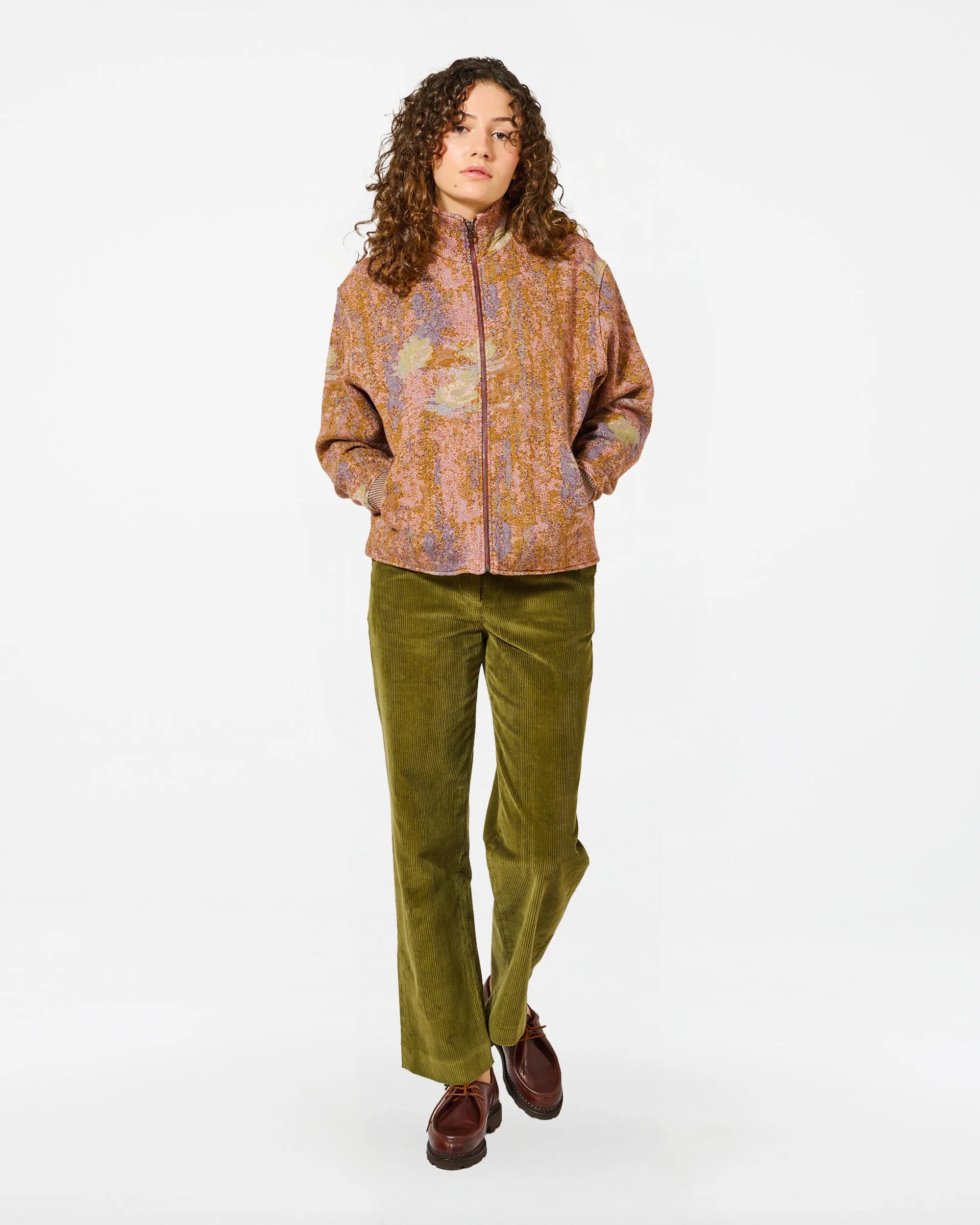 Jacket ema nympheas multi khaki