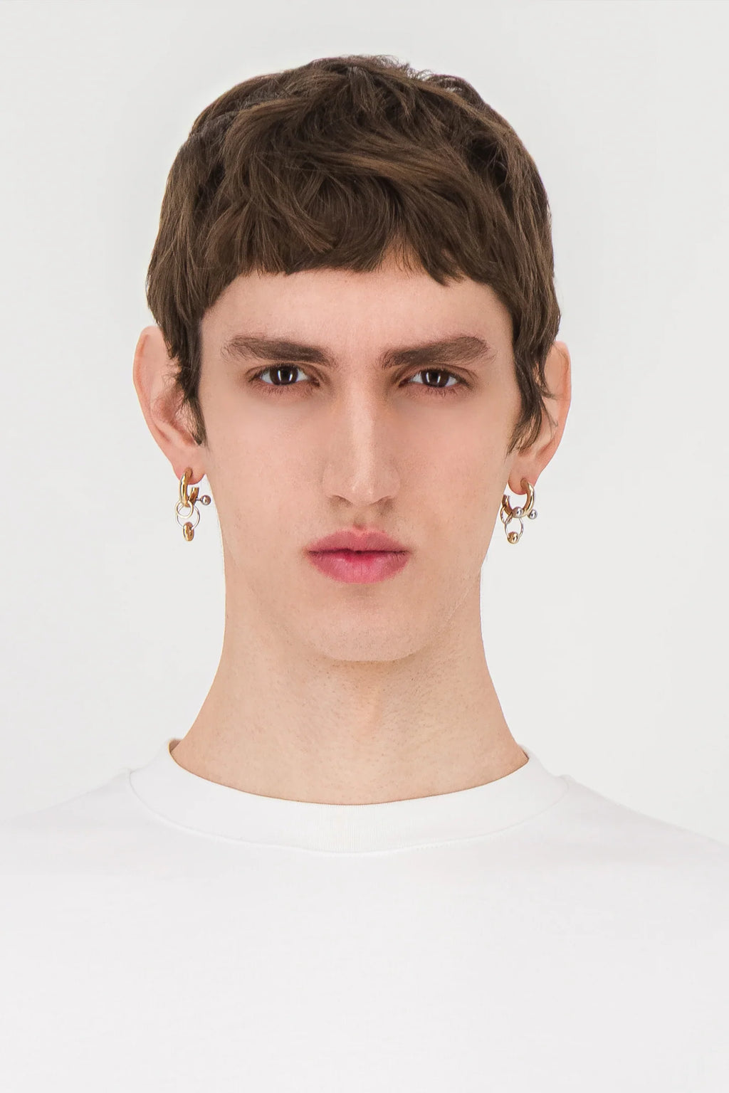 Faith earrings gold & palladium