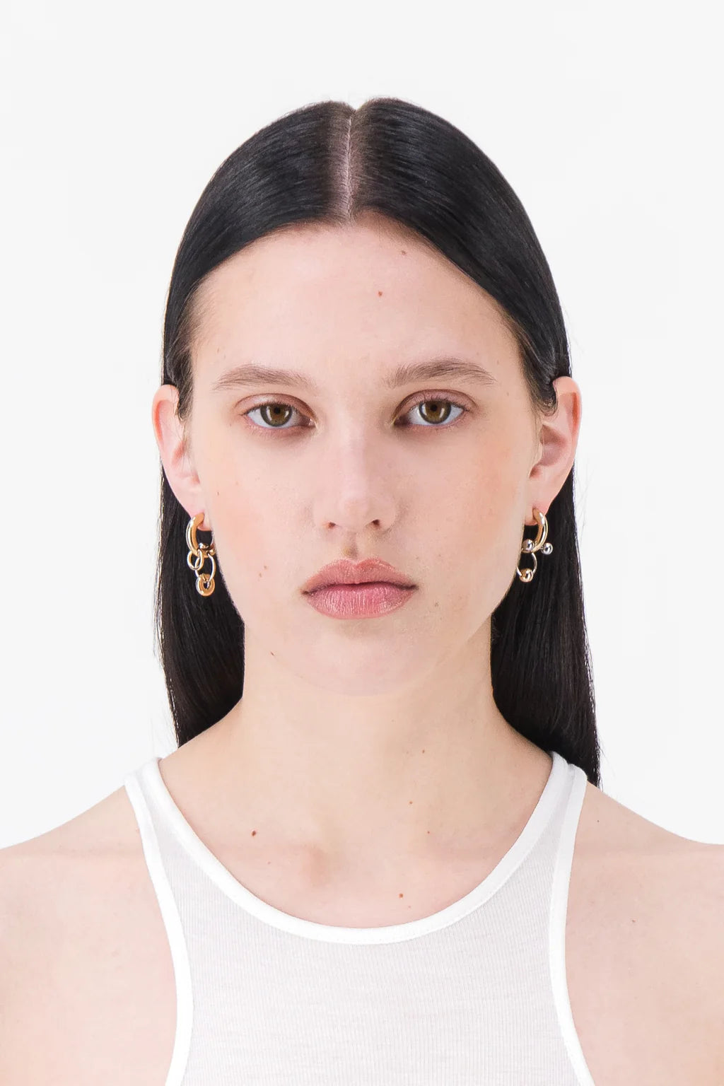 Faith earrings gold & palladium
