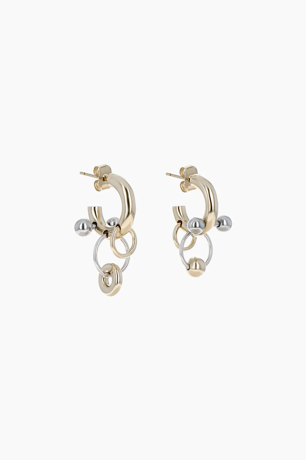 Faith earrings gold & palladium