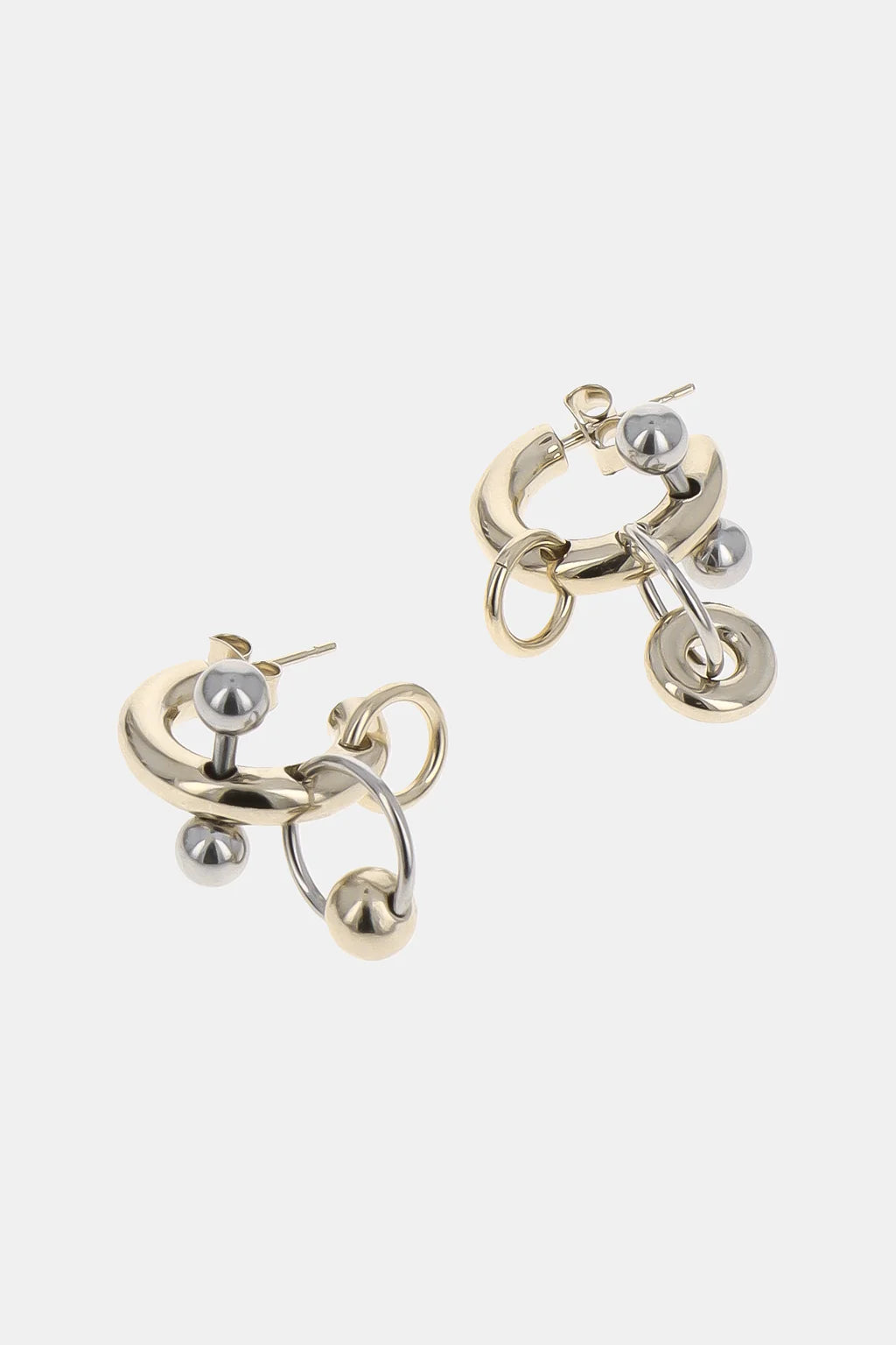 Faith earrings gold & palladium