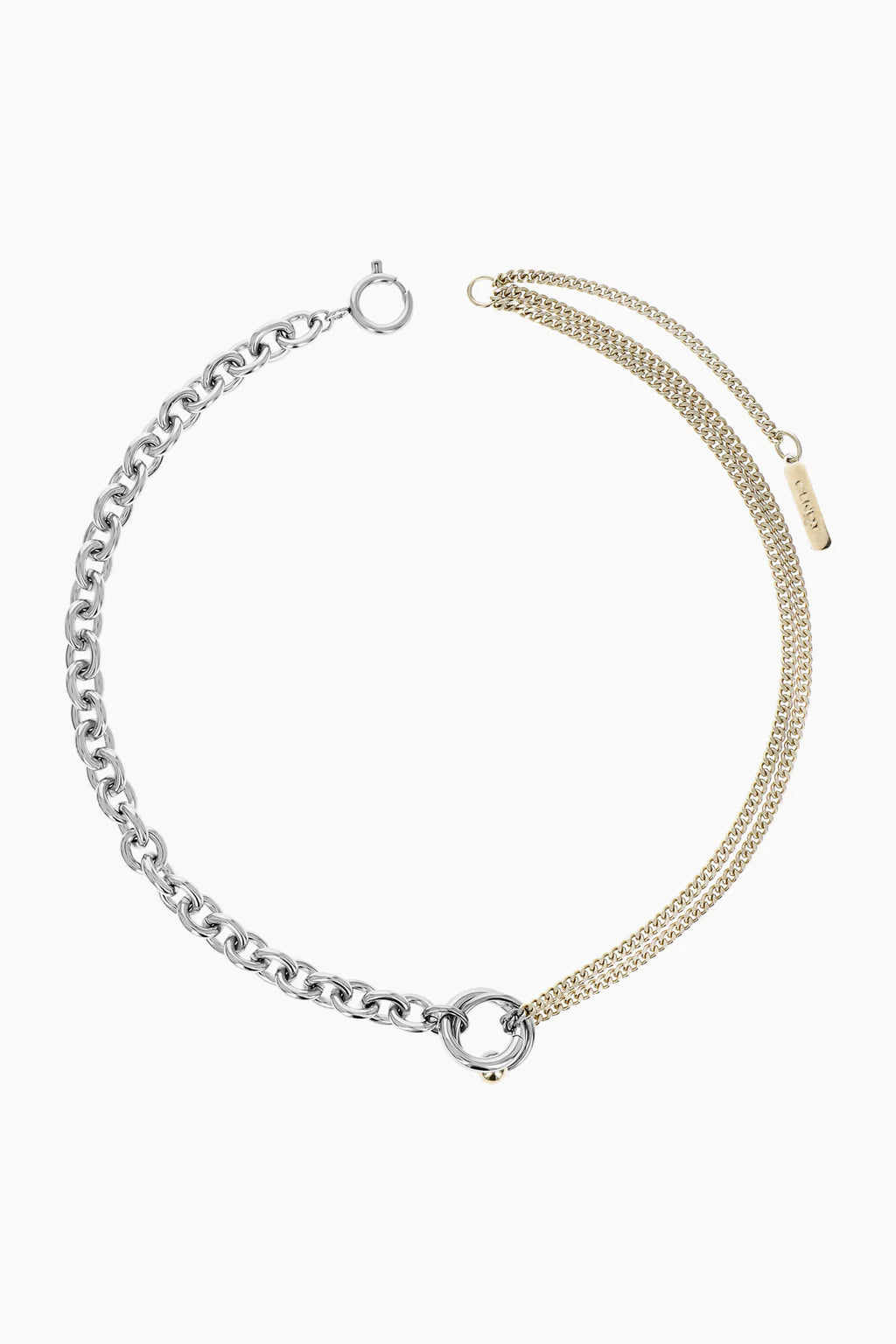 Faith necklace gold & palladium