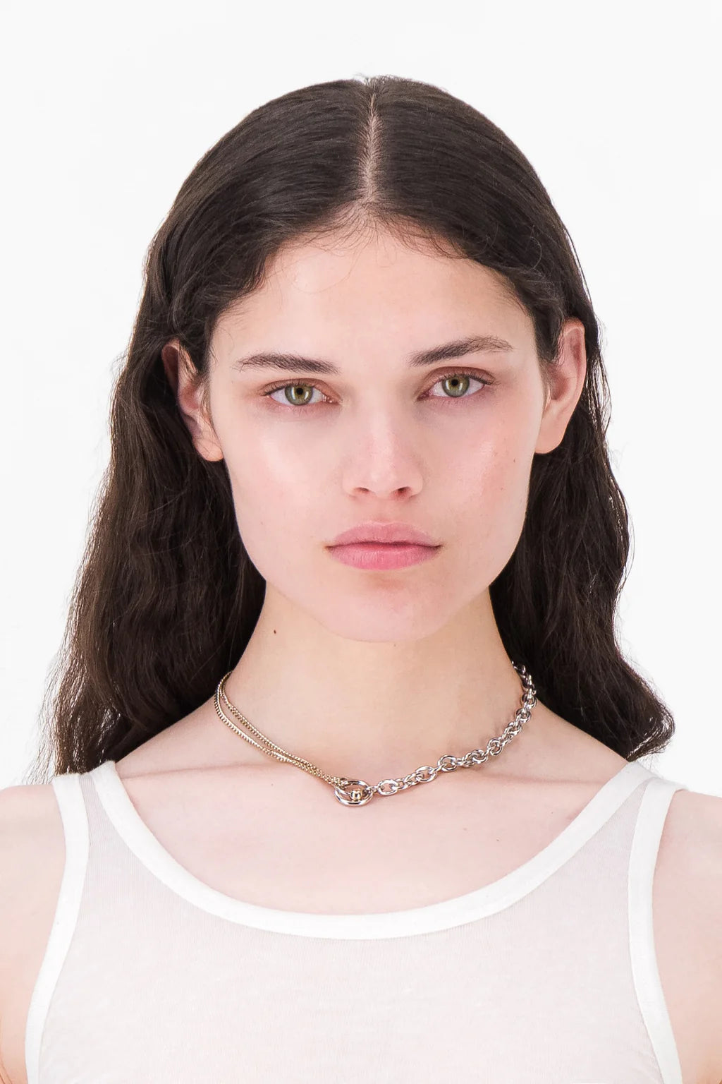 Faith necklace gold & palladium