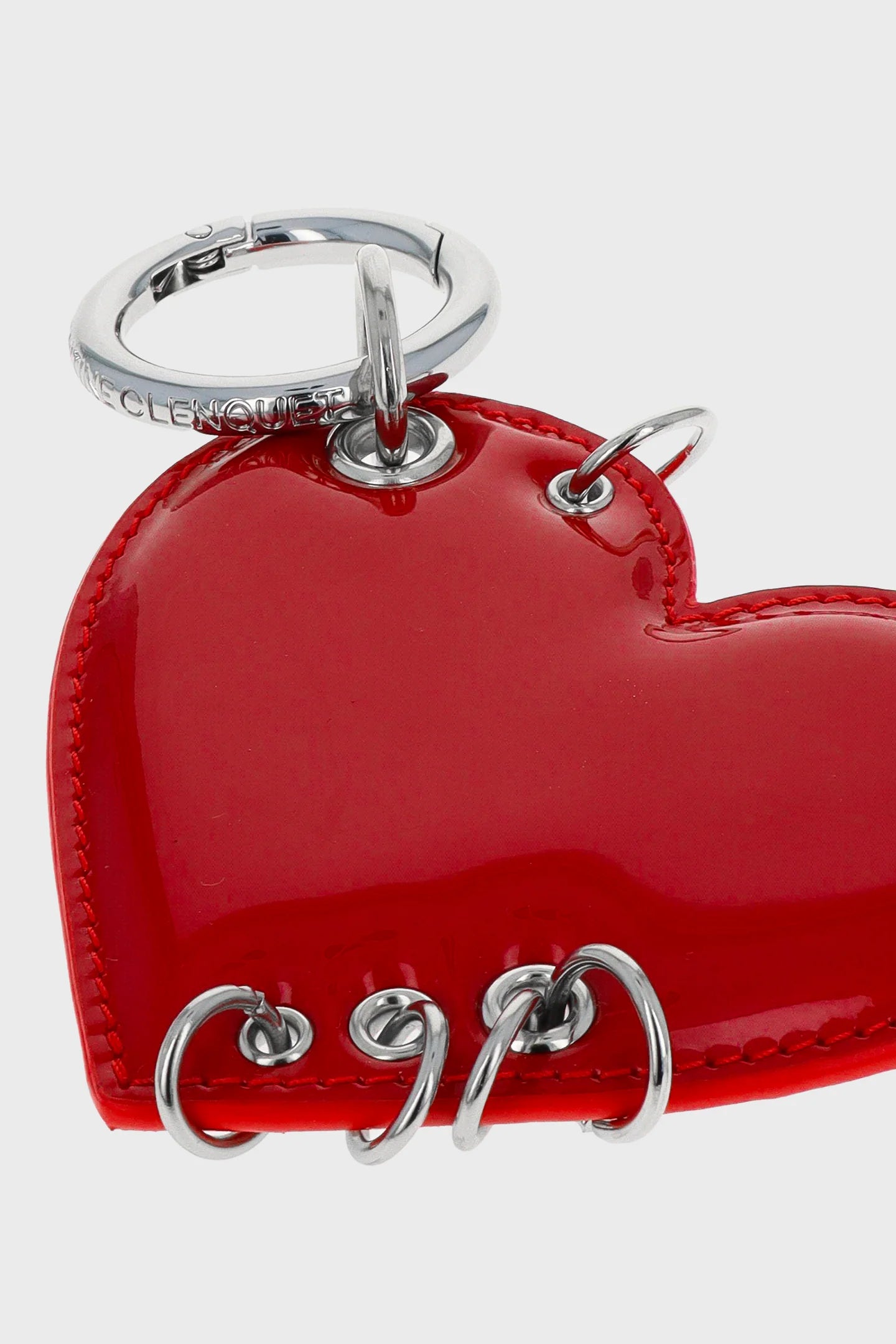 Porte-clés rouge à lèvres cœur
