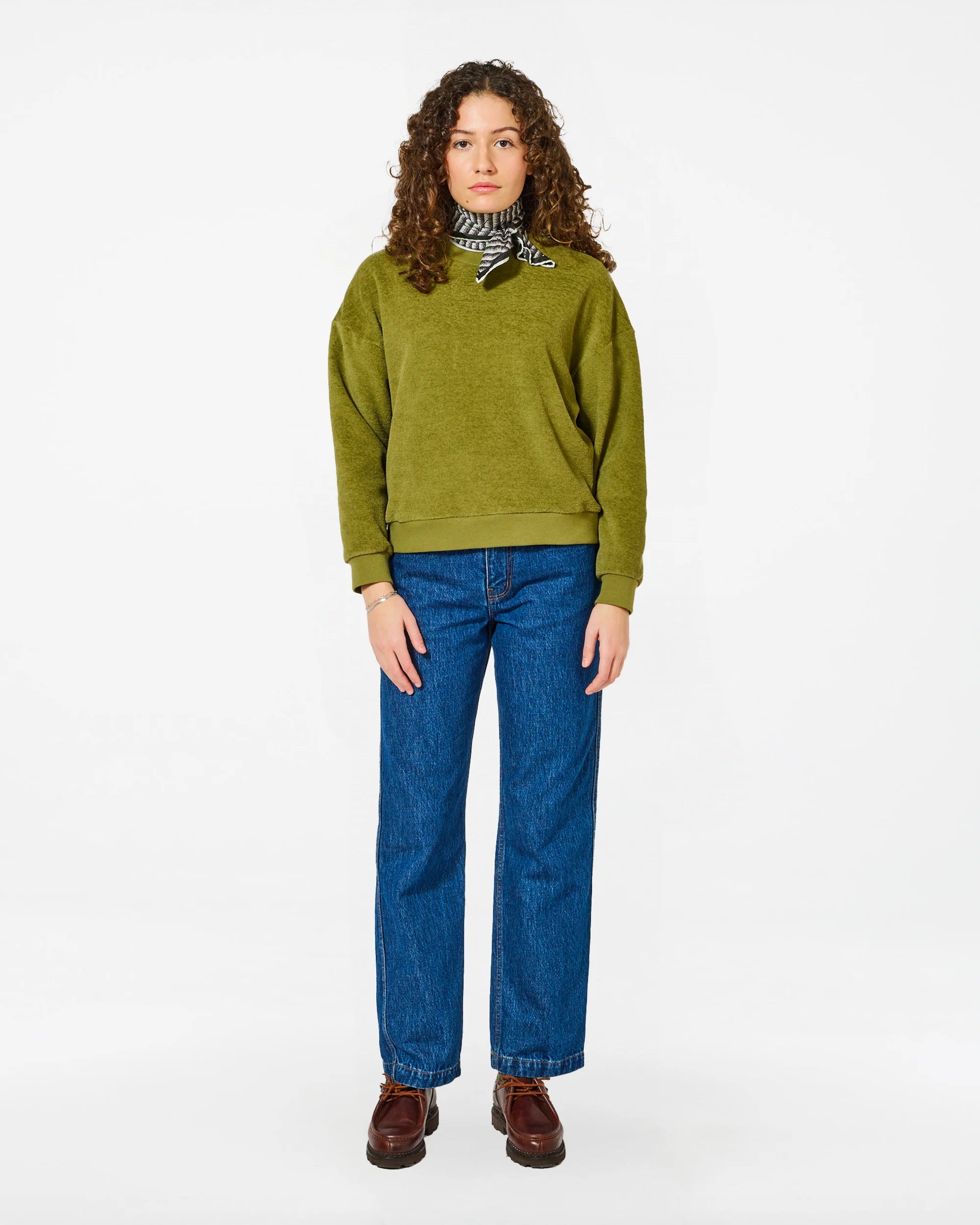Kallos sponge rosemary green sweatshirt
