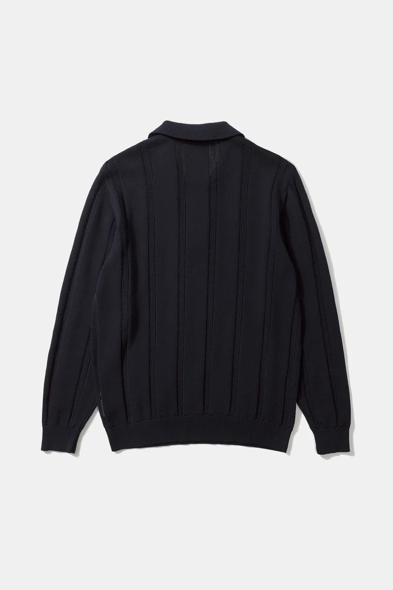 Knitted polo navy