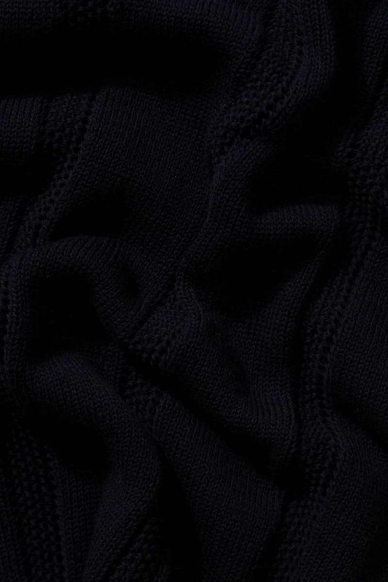 Knitted polo navy
