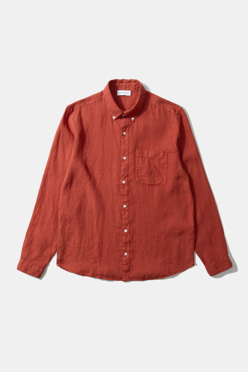 Brick linen shirt