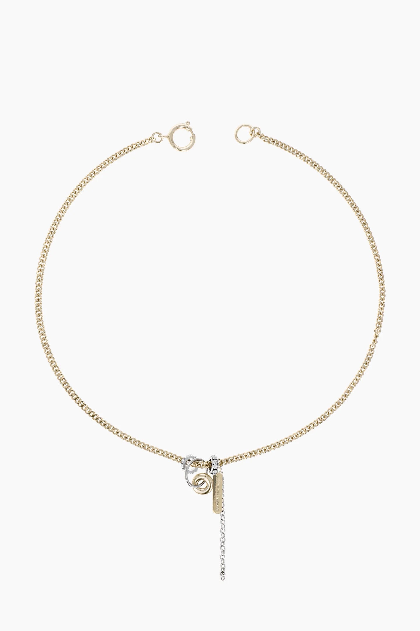 Lou necklace gold & palladium