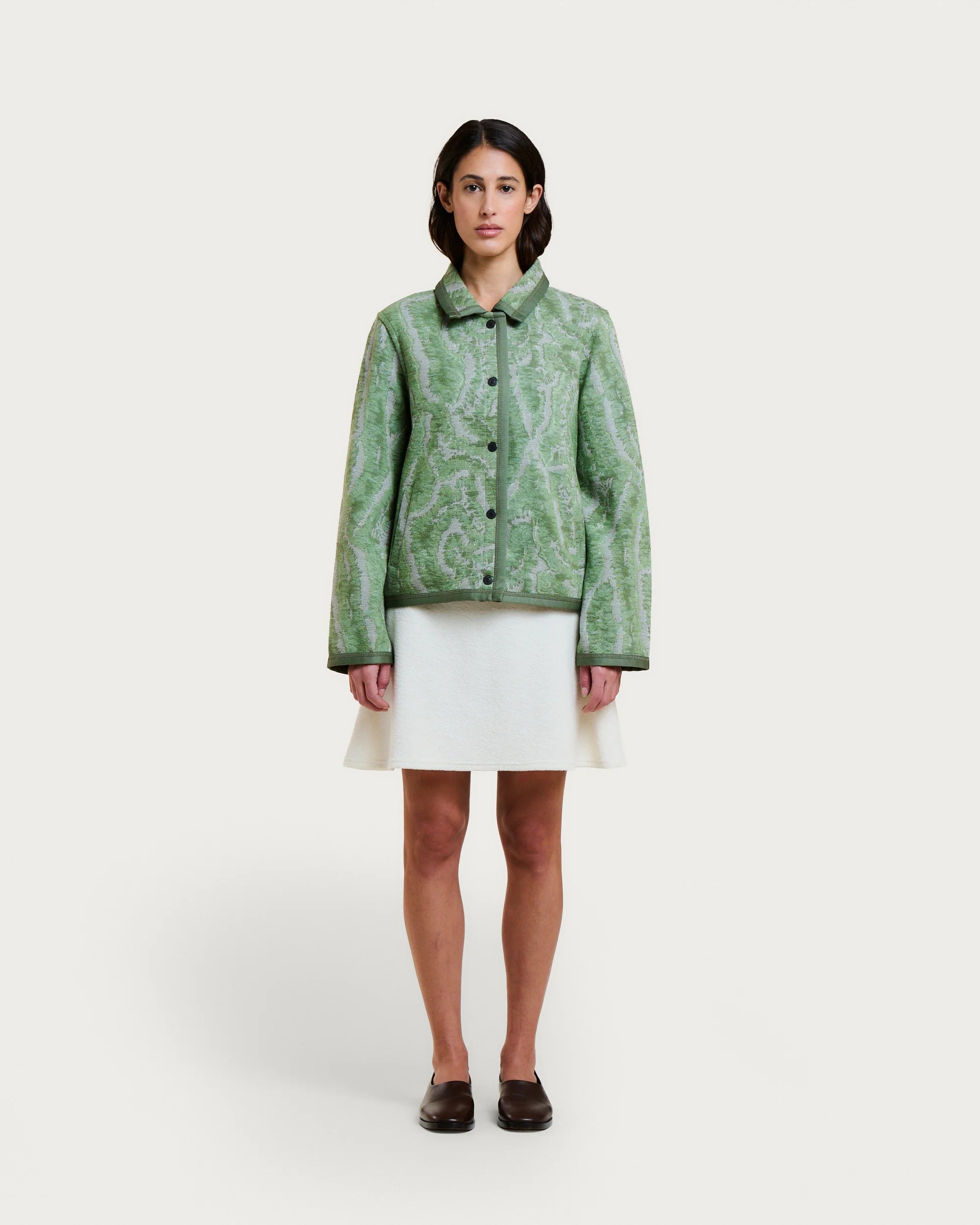 Coral green multi Mia jacket