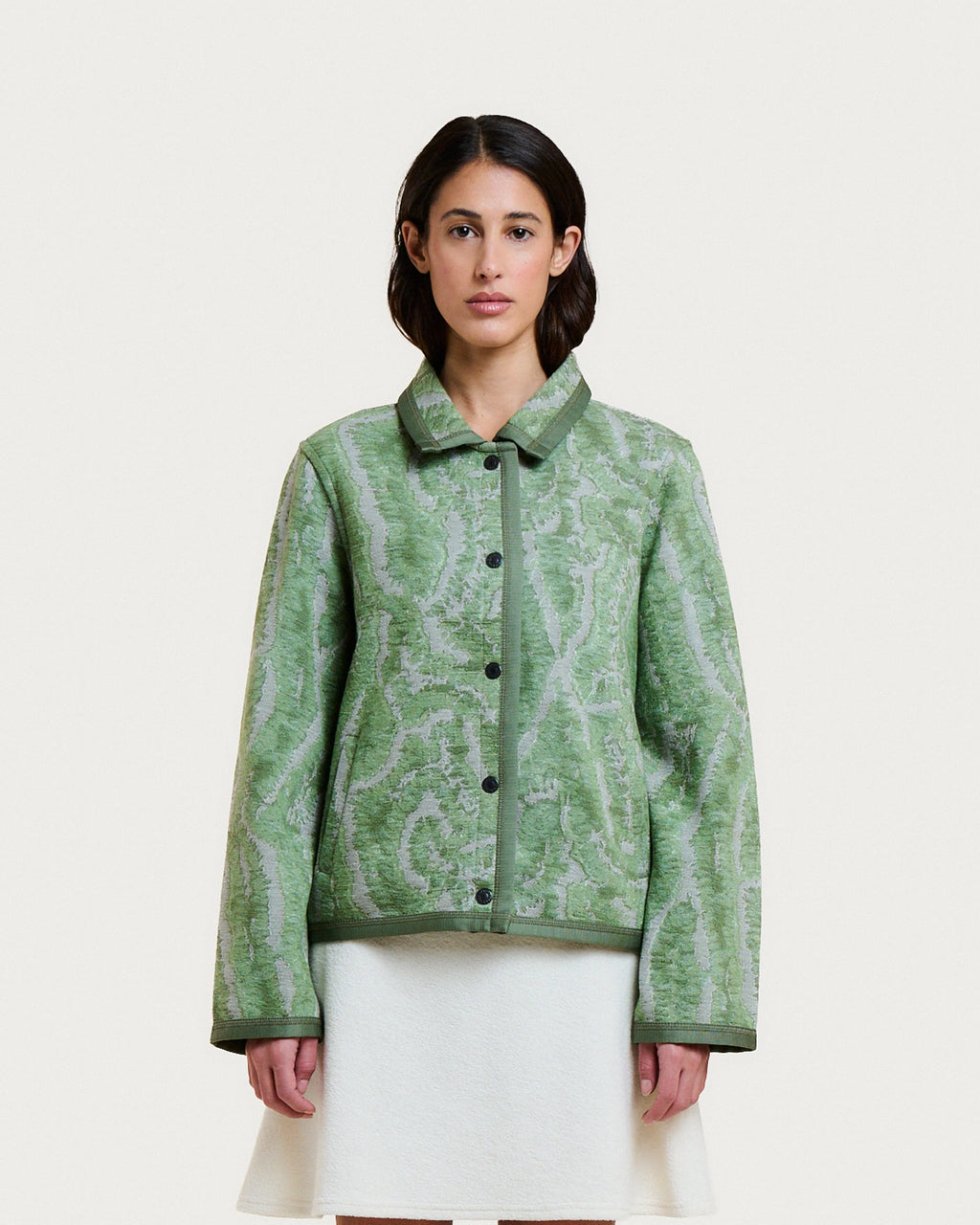 Coral green multi Mia jacket