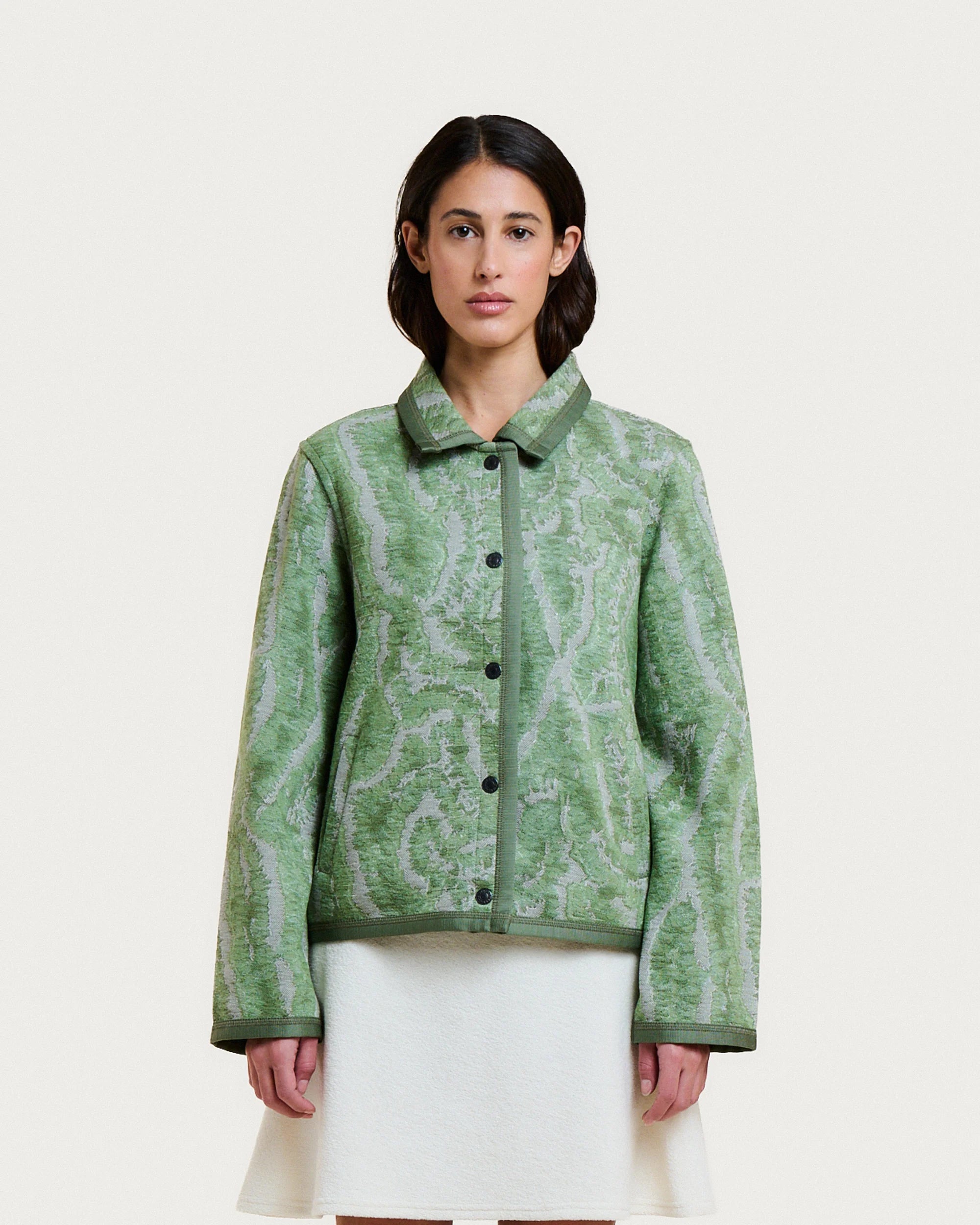 Coral green multi Mia jacket