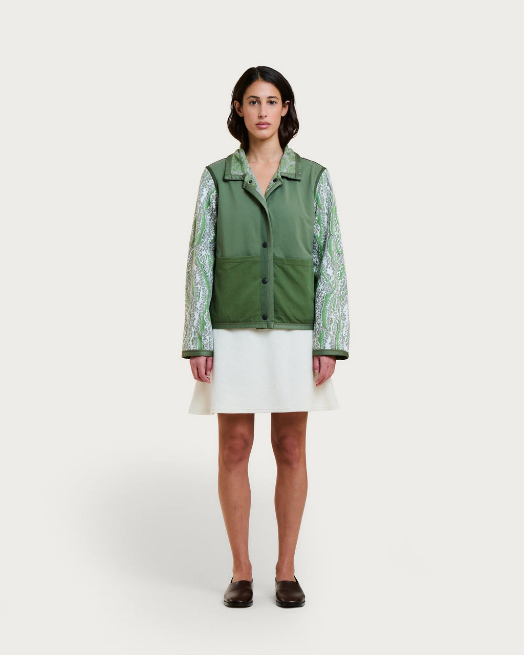 Coral green multi Mia jacket