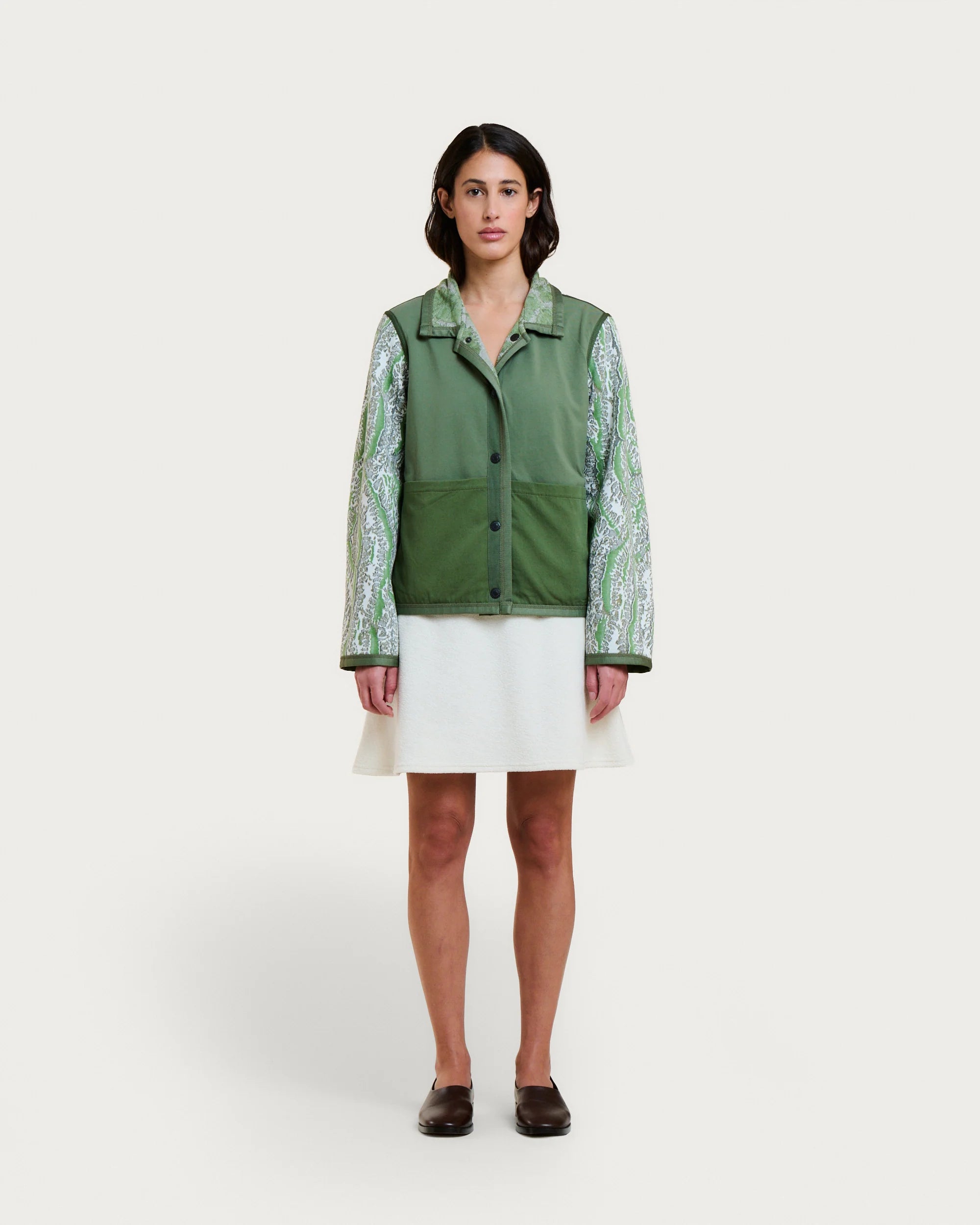 Coral green multi Mia jacket