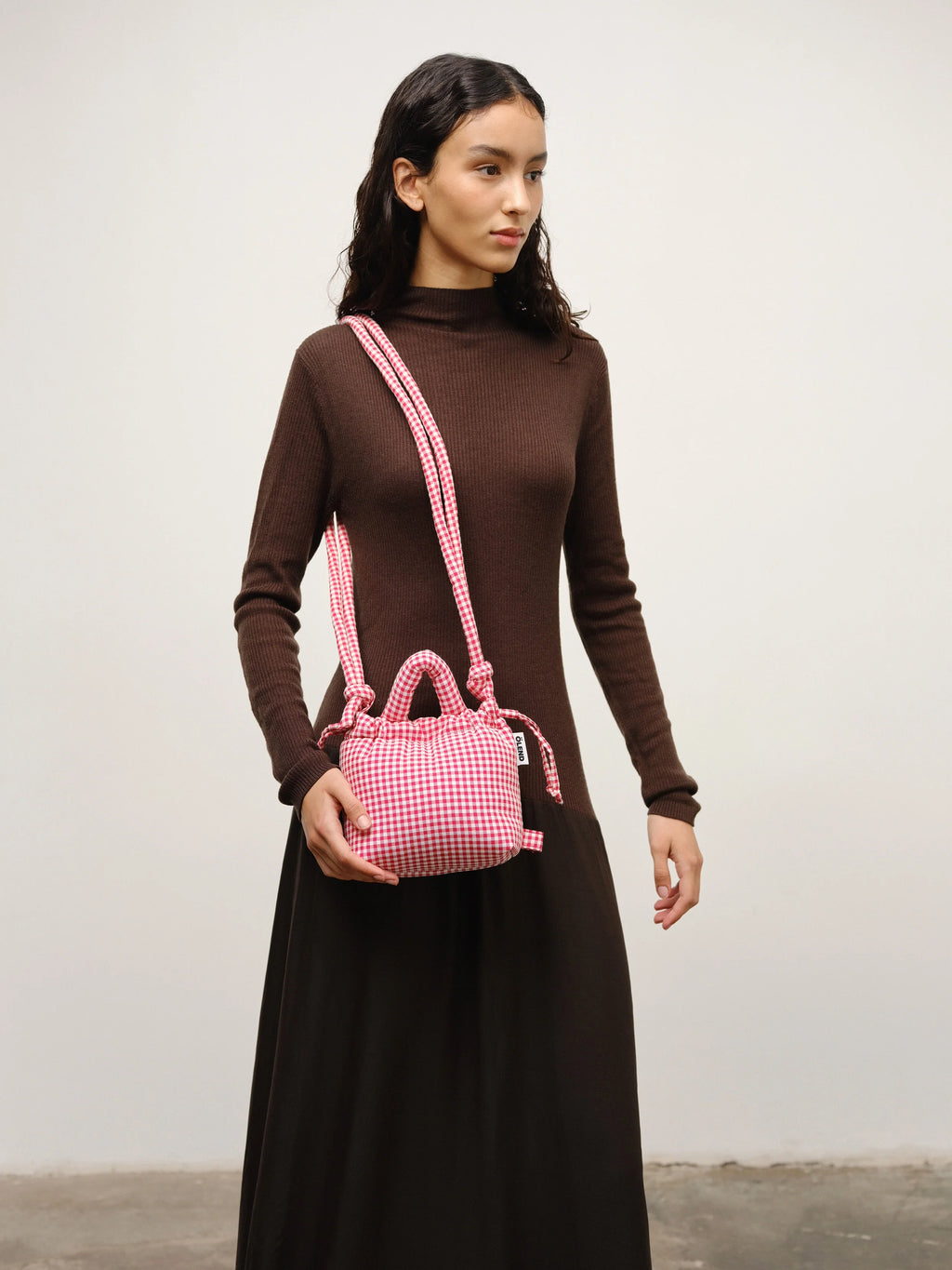 Micro Ona soft bag vichy red