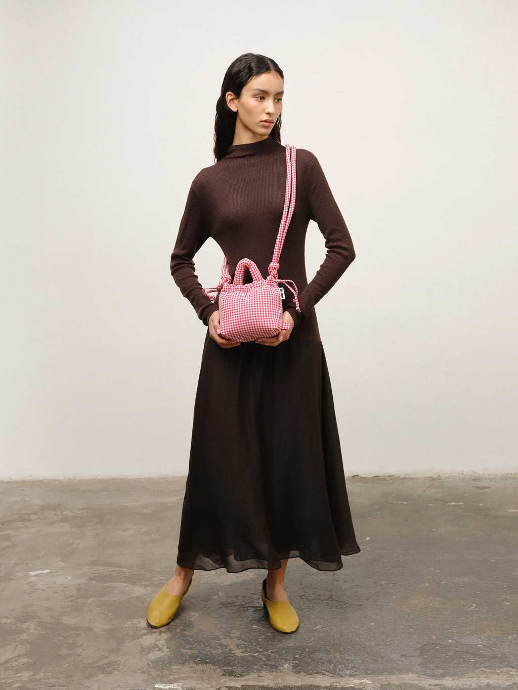Micro Ona soft bag vichy red