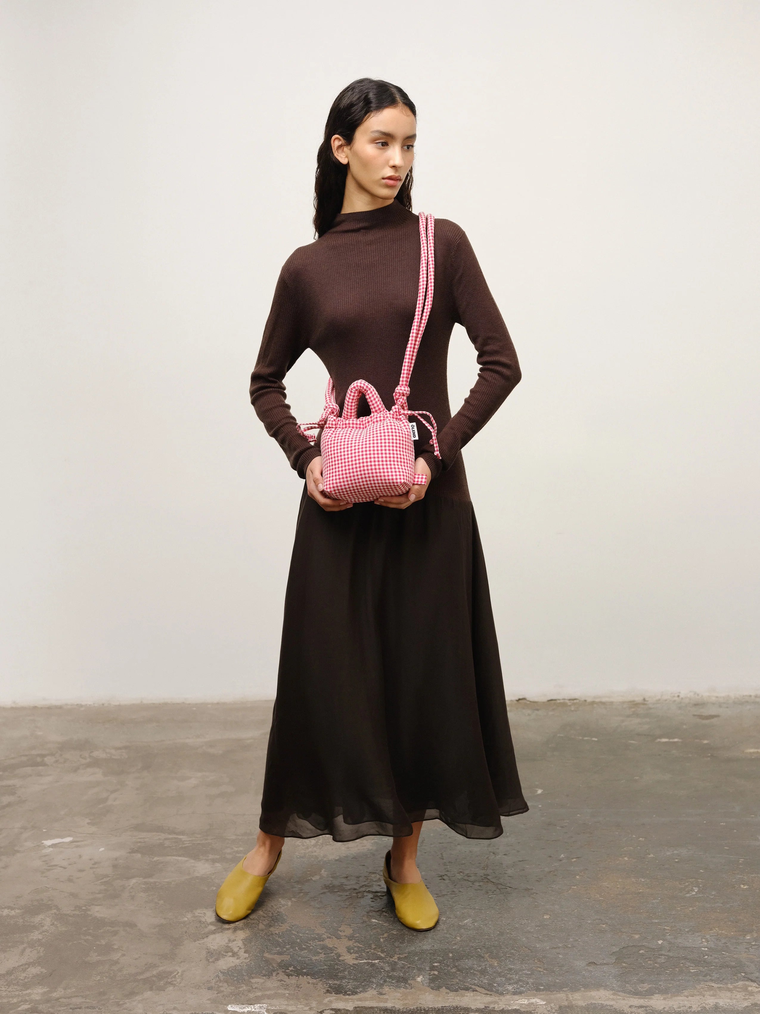 Micro Ona soft bag vichy red