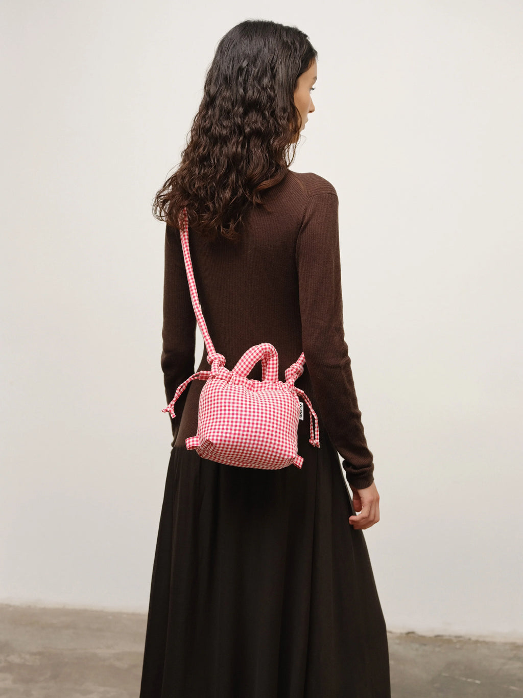 Micro Ona soft bag vichy red