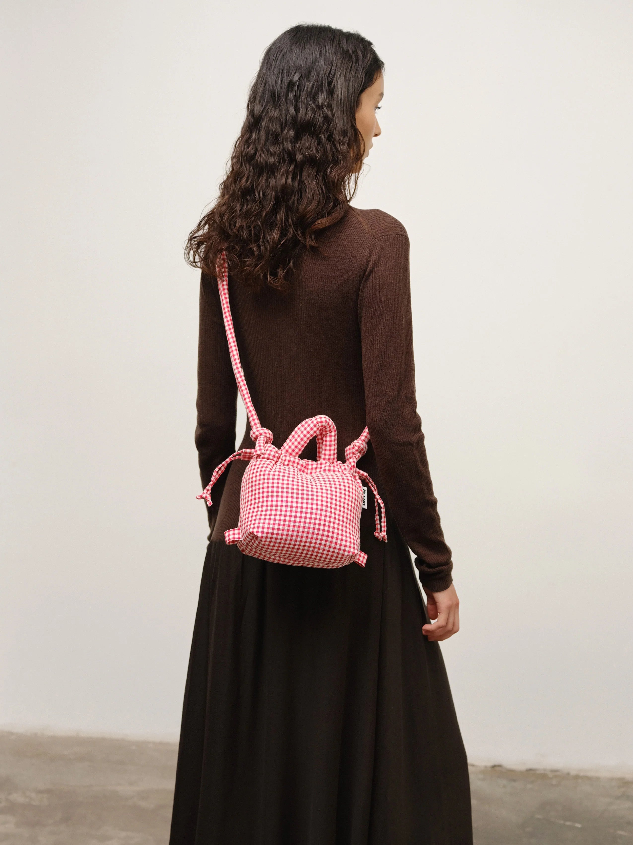Micro Ona soft bag vichy red