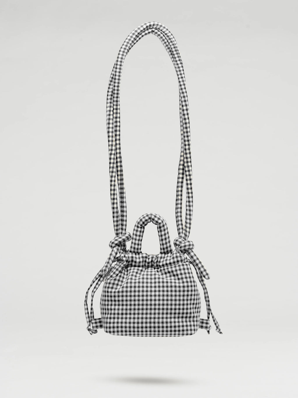 Micro 'Ona' soft bag, Vichy black