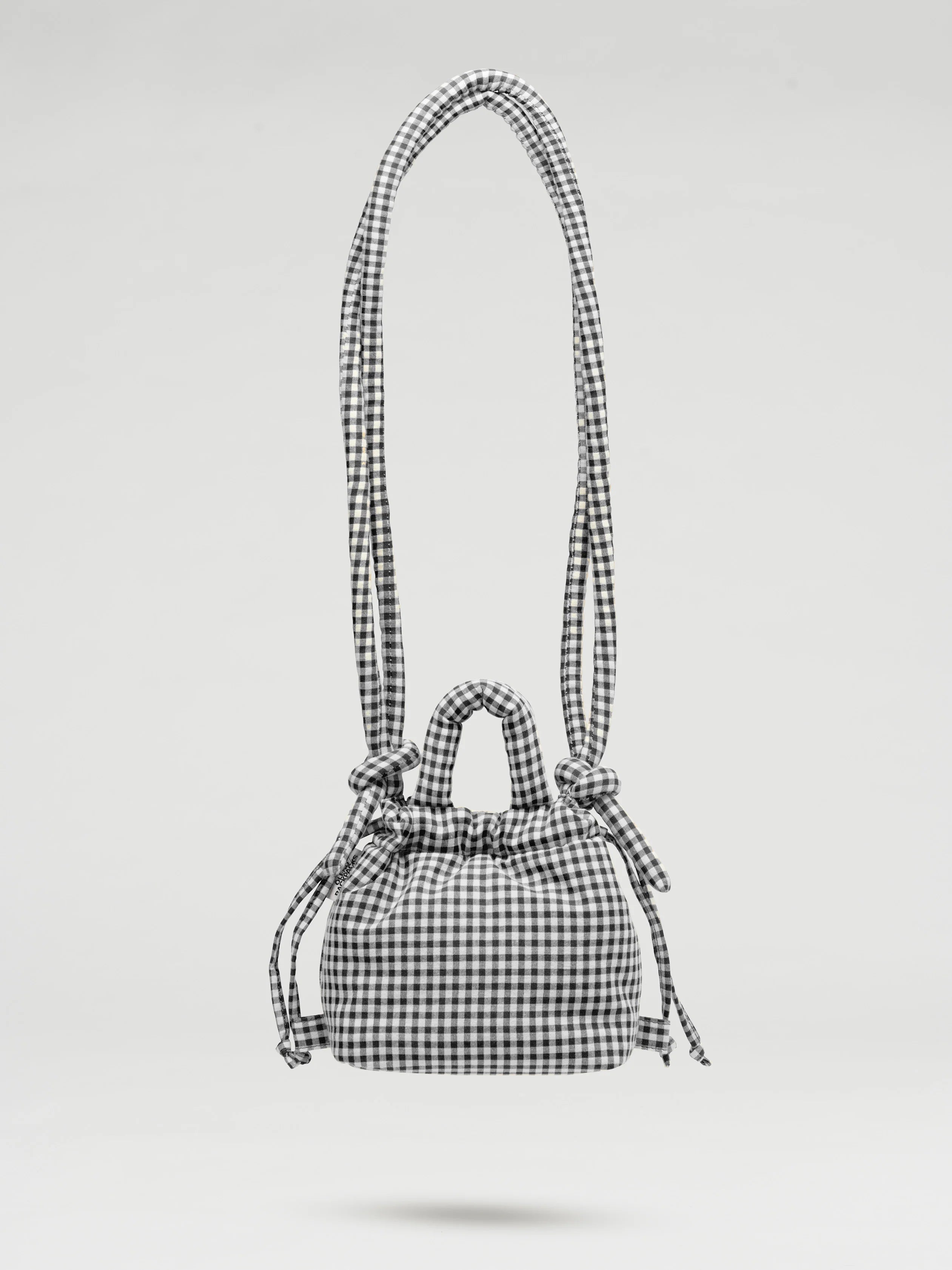 Micro 'Ona' soft bag, Vichy black