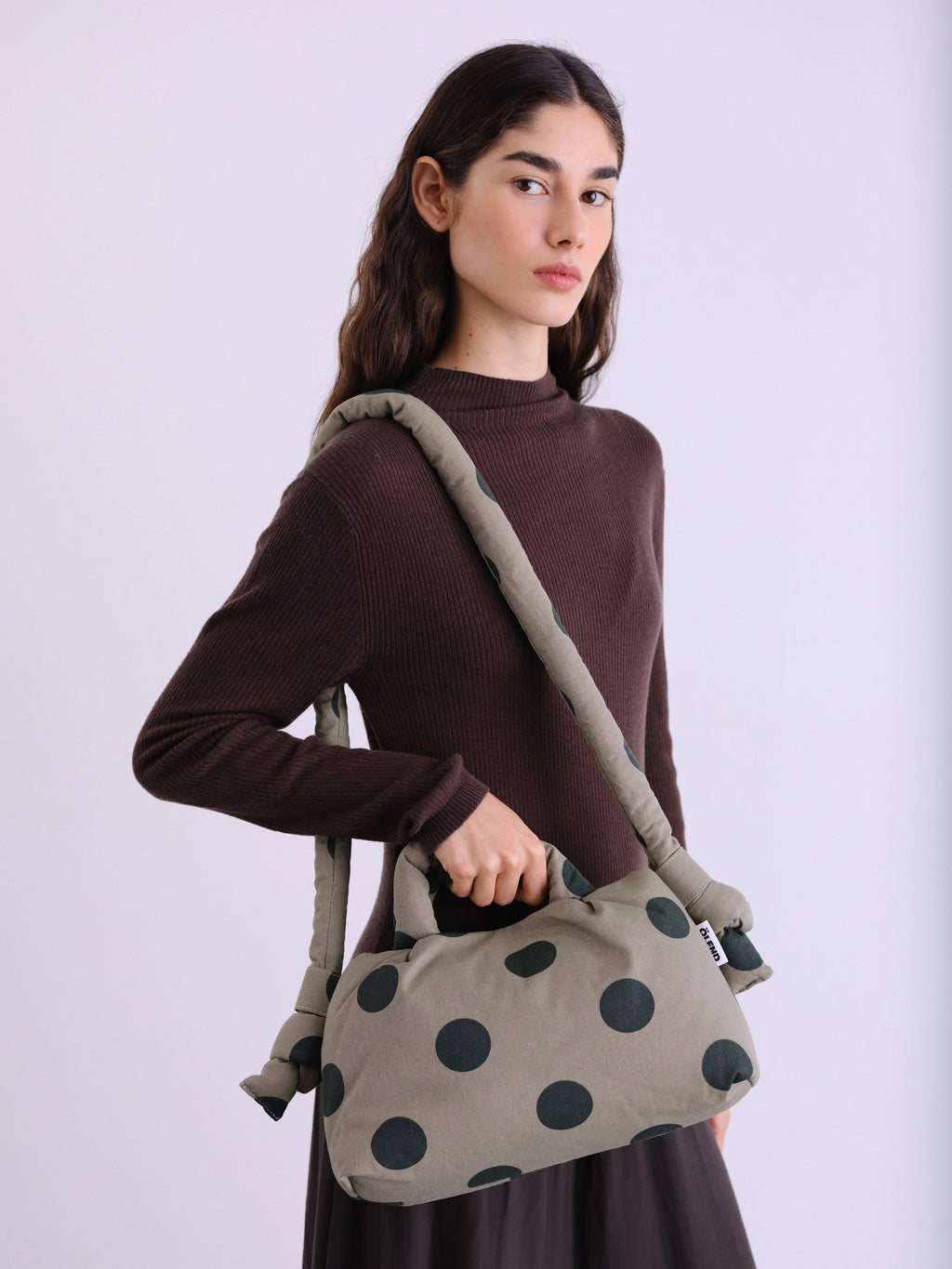 Mini Ona bag dots forest green sage