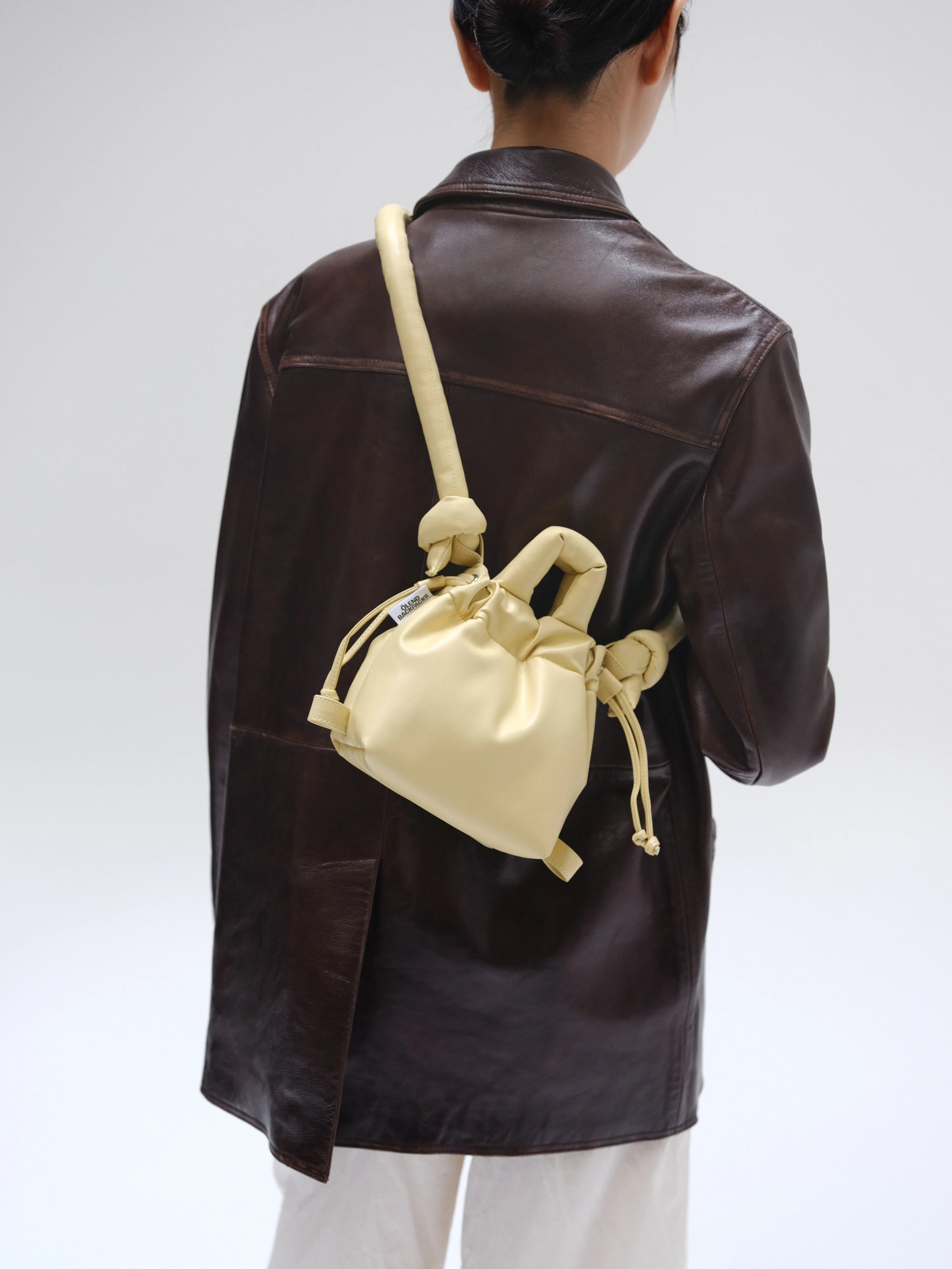 Ona micro bag vegan leather butter yellow