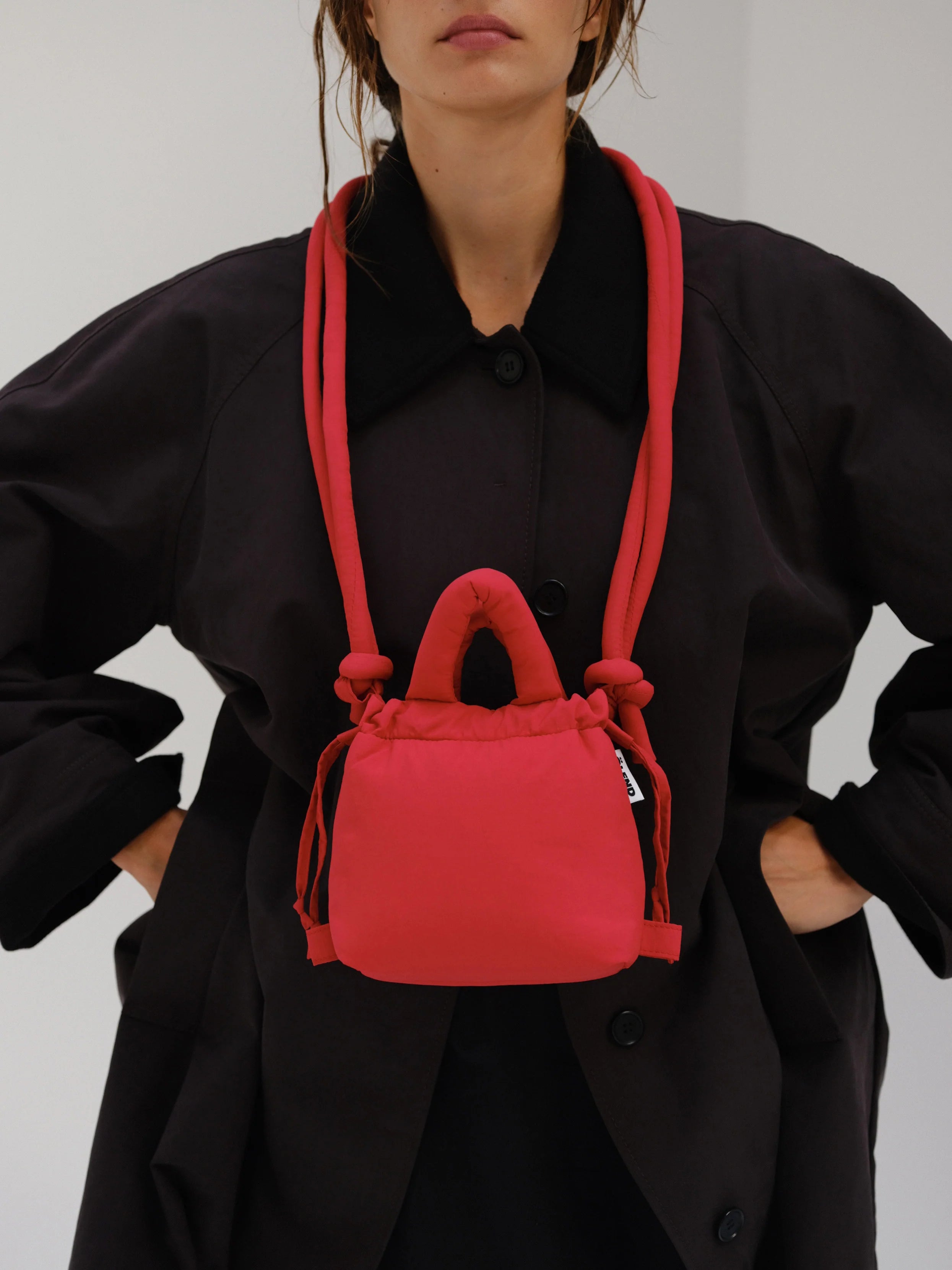 Micro soft red bag