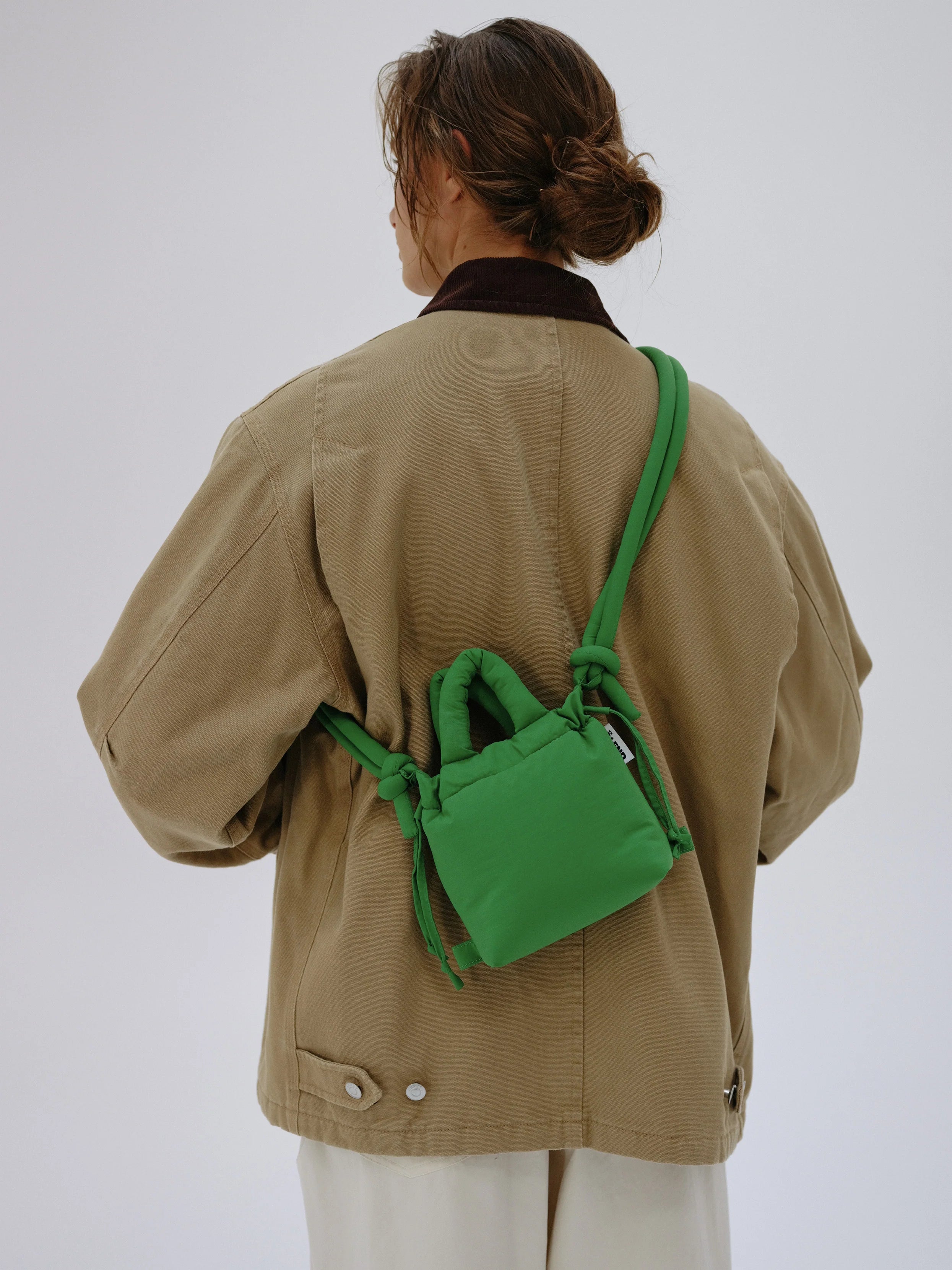 Micro-soft green bag