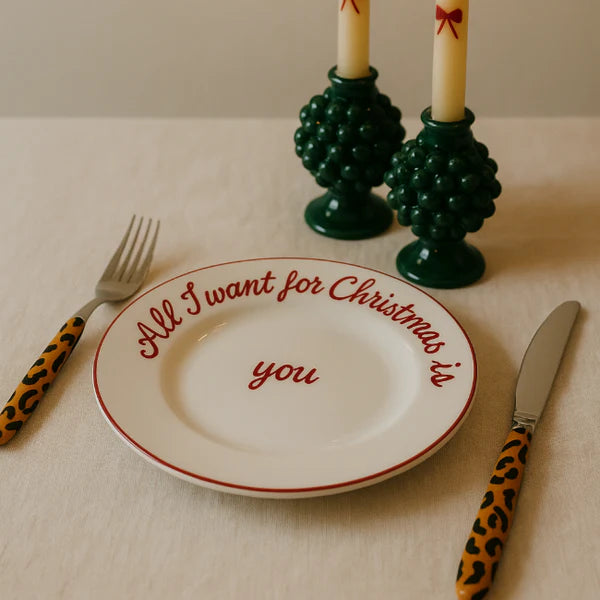 All I Want for Christmas Plate