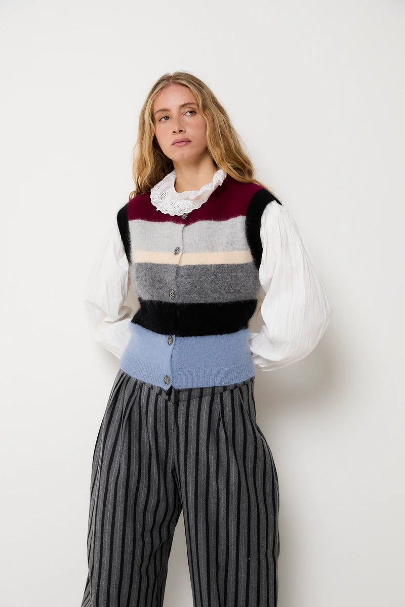 Grey knit Nagoya vest