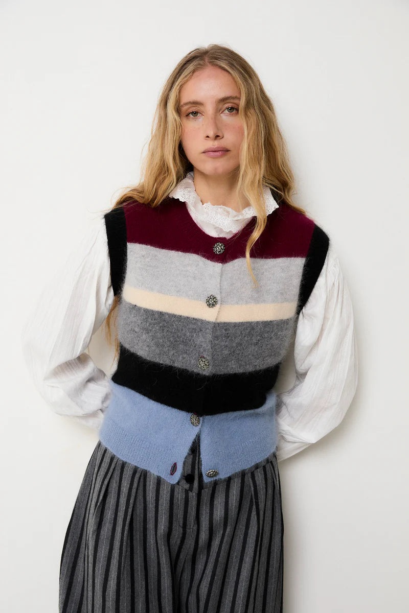 Grey knit Nagoya vest