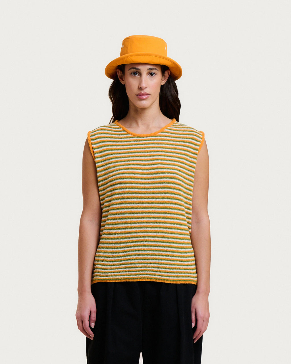 Débardeur sofia spuma orange stripes