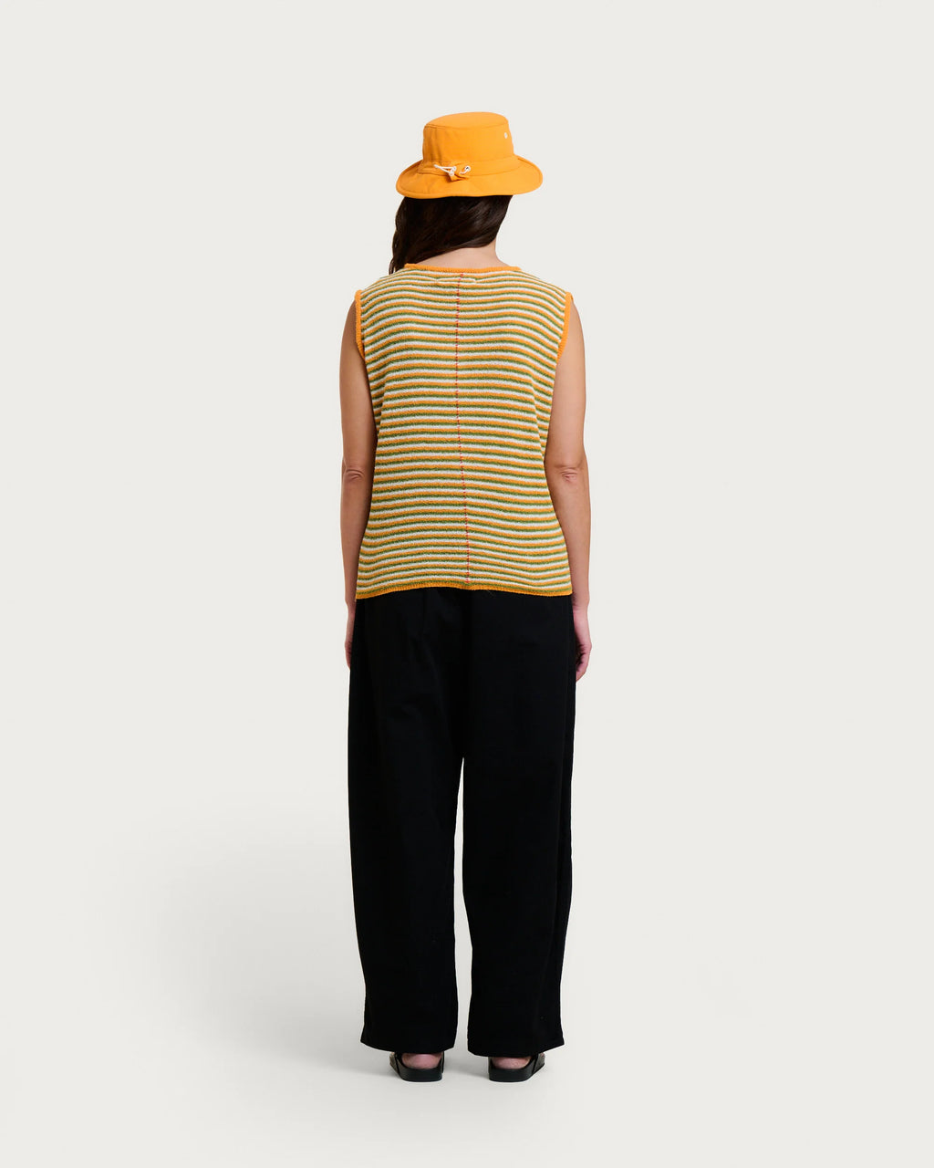 Débardeur sofia spuma orange stripes