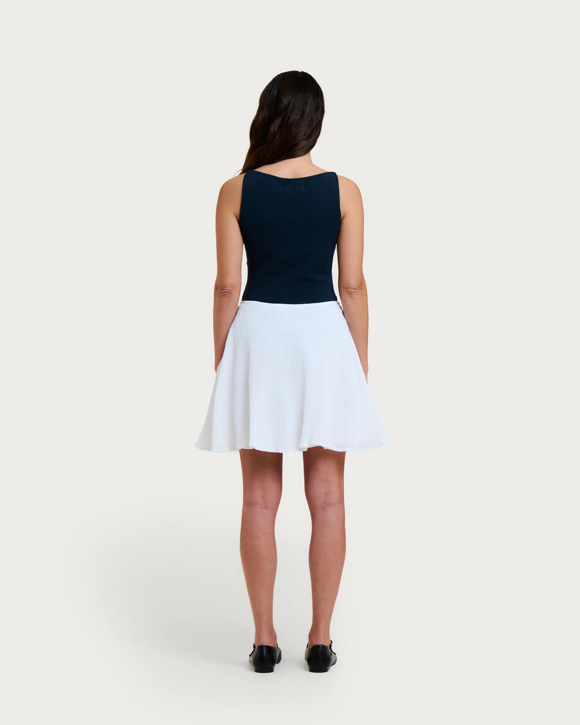 Moya White Sun Skirt