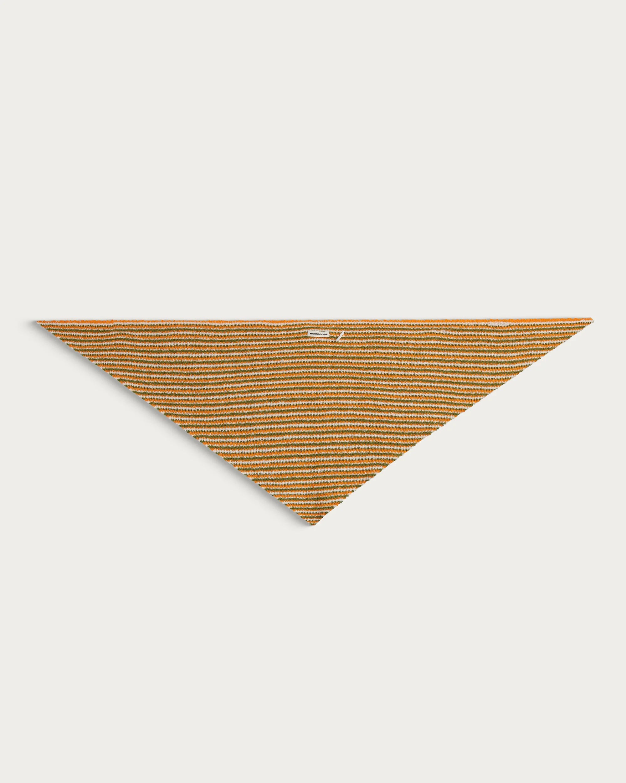Orange striped foam bandana