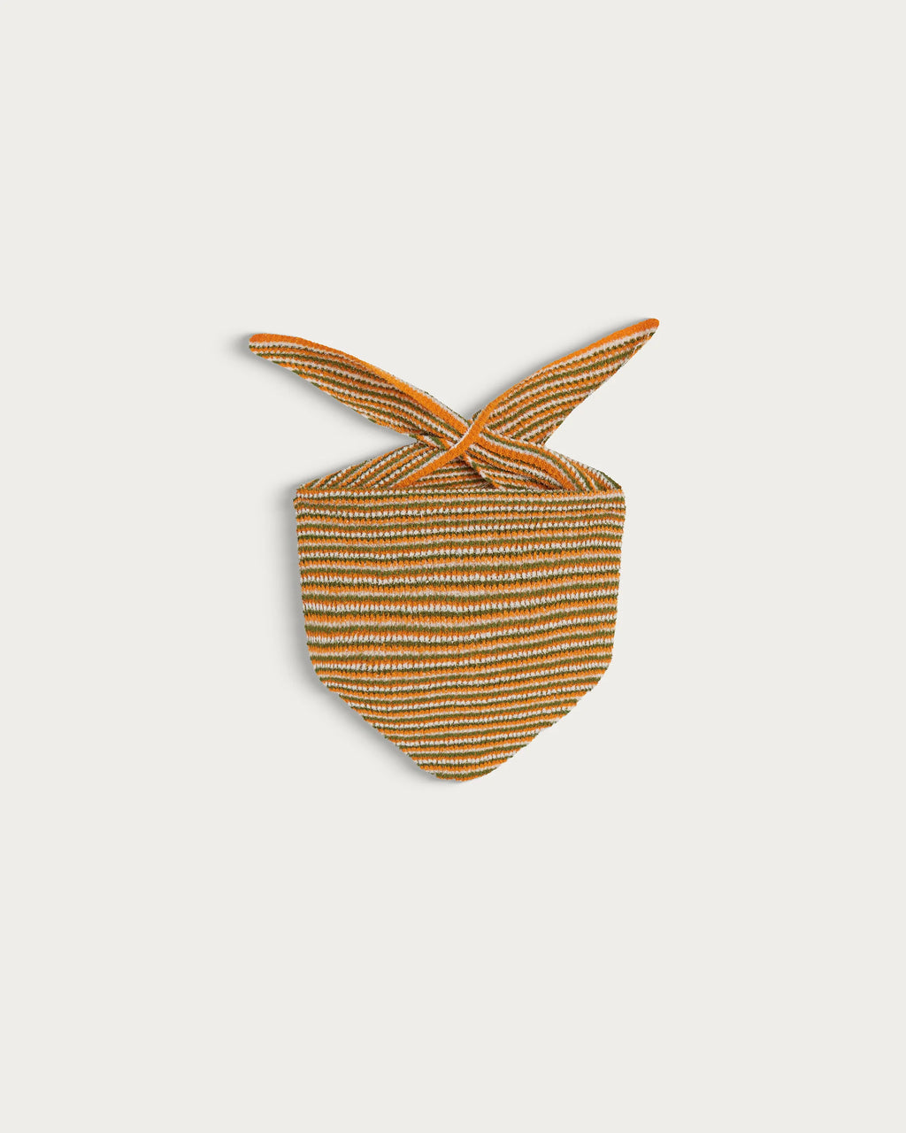 Orange striped foam bandana