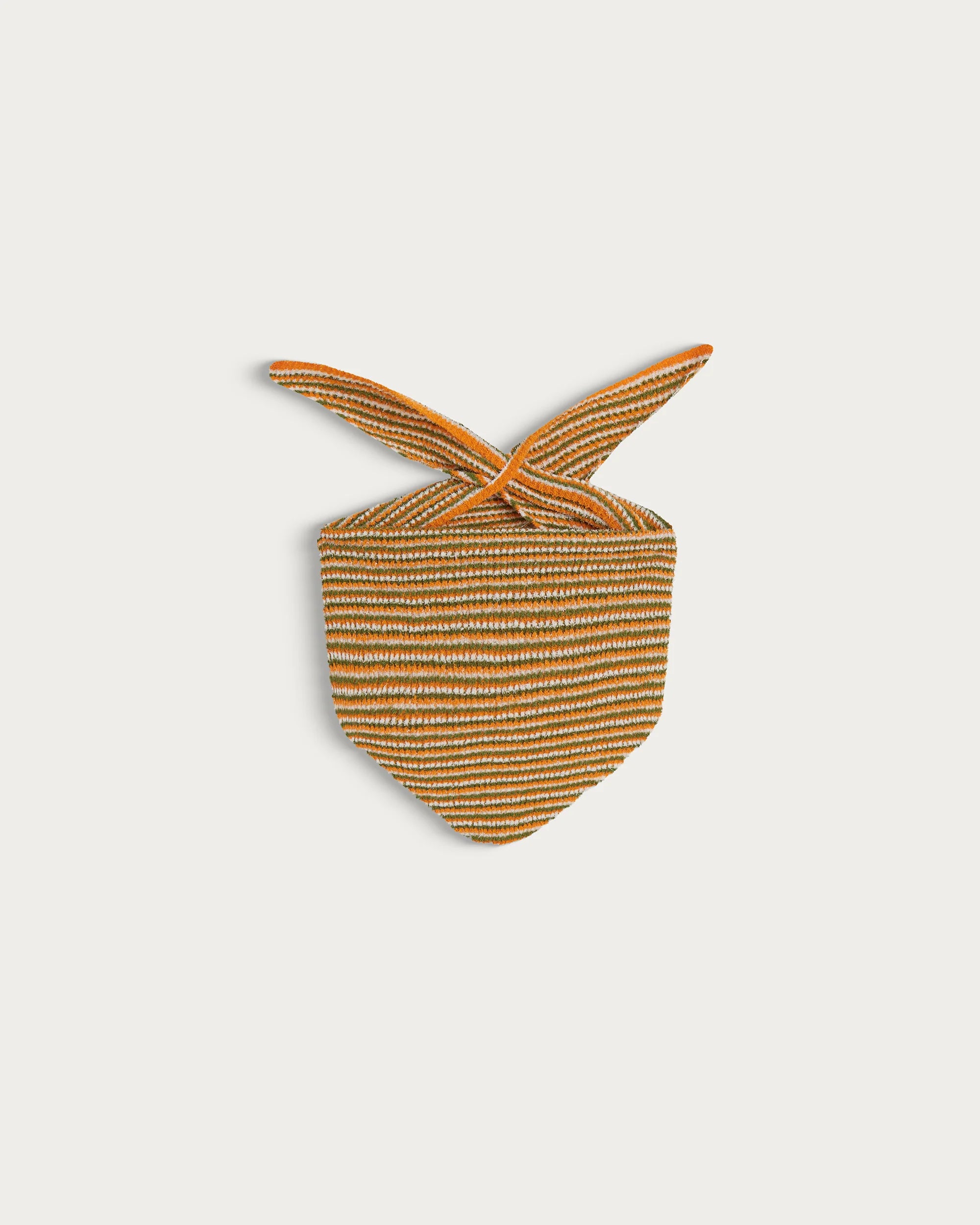 Orange striped foam bandana